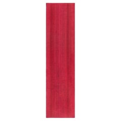 Doris Leslie Blau Vintage Swedish Fragment Runner in Red Tones