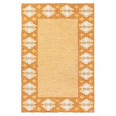 Doris Leslie Blau Vintage Swedish Geometric Flatweave Rug By Birgitta Söderkvist