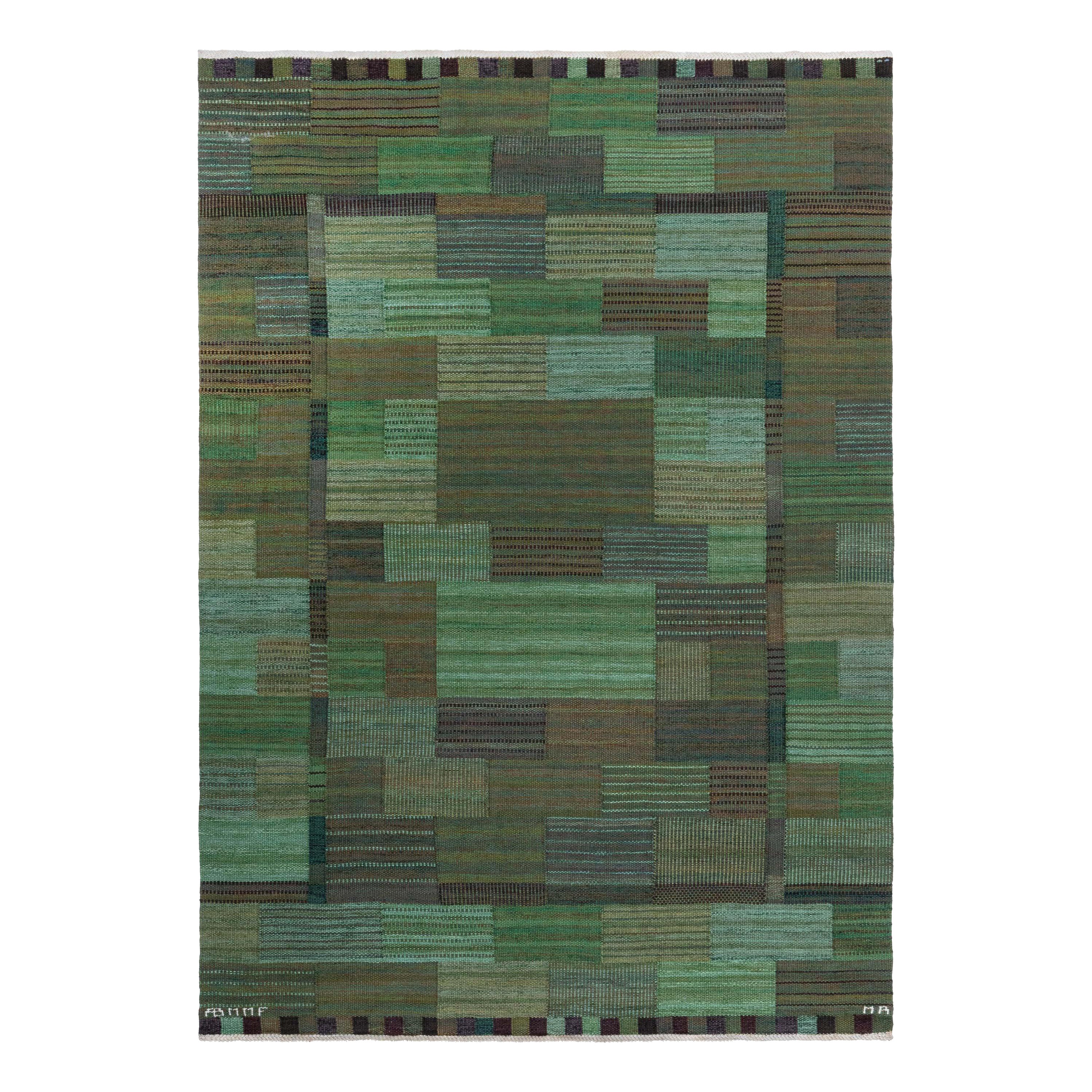 Alfombra verde sueca Doris Leslie Blau Vintage de Marianne Richter AB MMF