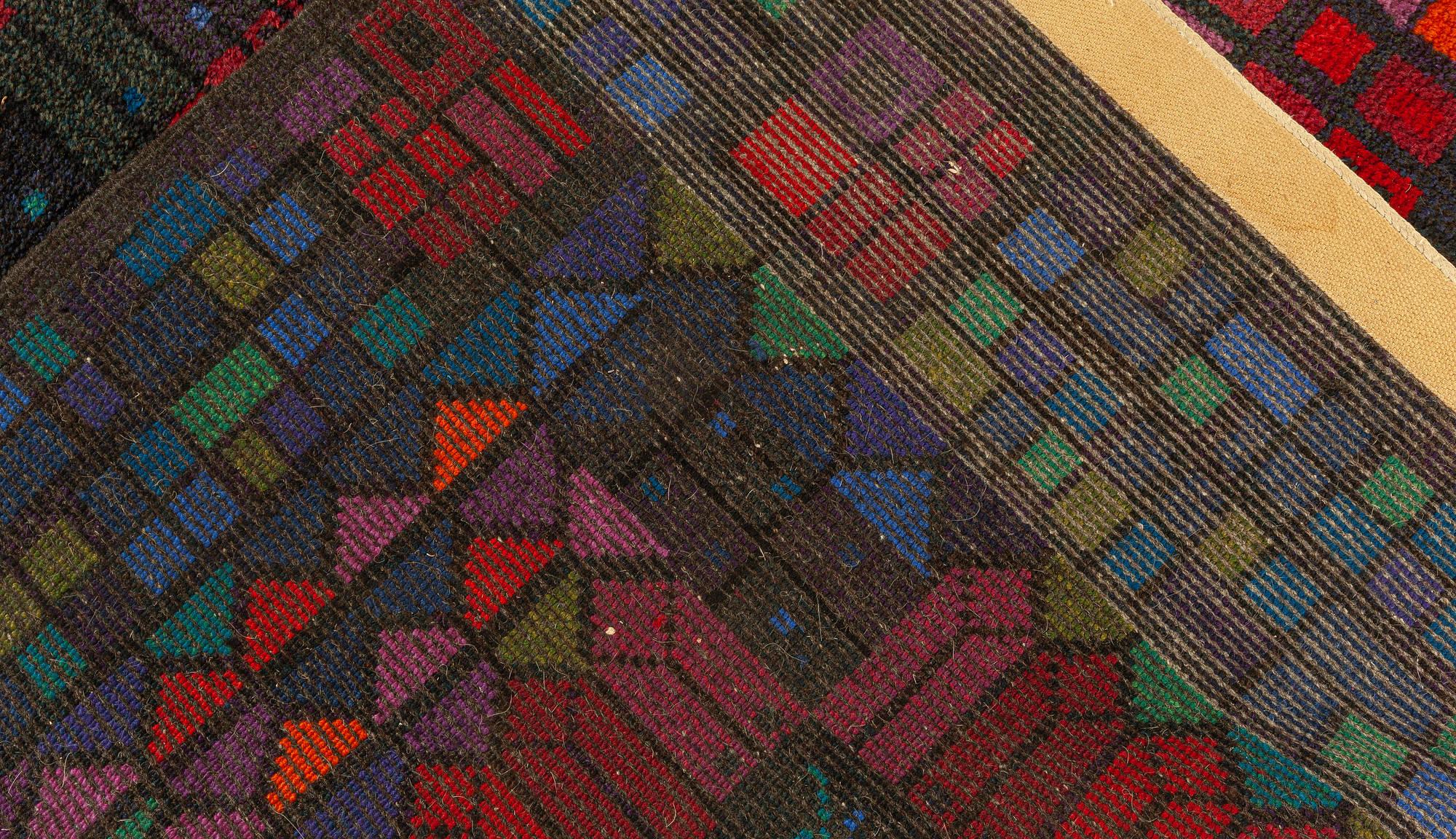 Doris Leslie Blau Vintage Swedish Pile Rug by Kerstin Ekengren For Sale 3