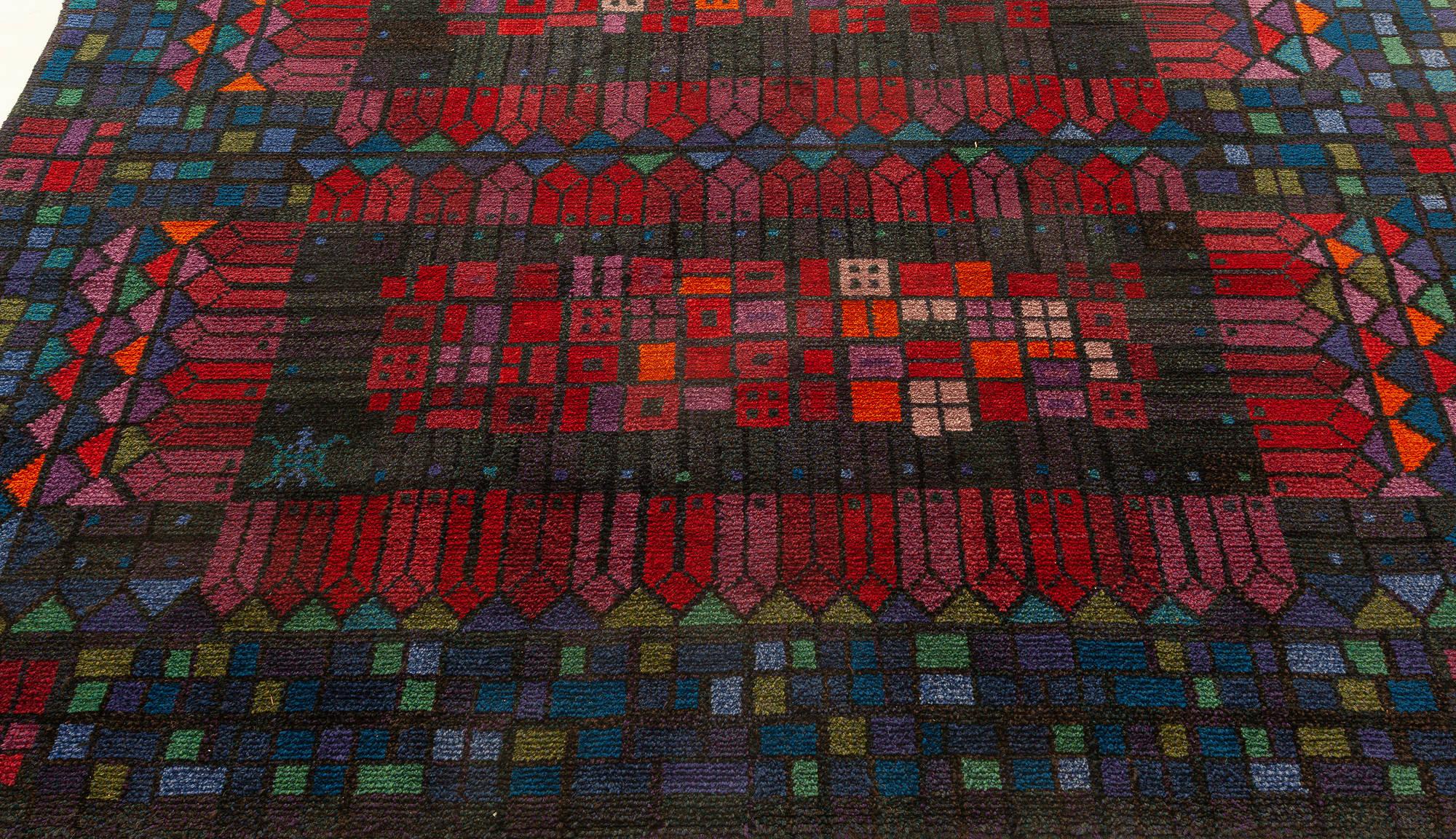 20th Century Doris Leslie Blau Vintage Swedish Pile Rug by Kerstin Ekengren For Sale