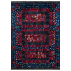 Doris Leslie Blau Vintage Swedish Pile Rug by Kerstin Ekengren