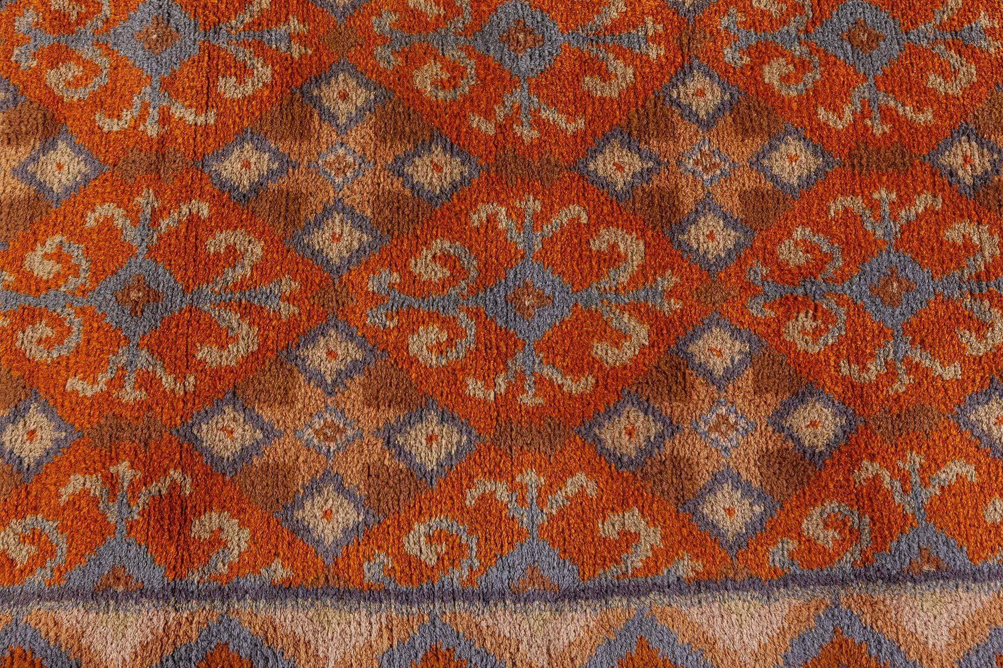 Hand-Knotted Doris Leslie Blau Vintage Swedish Pile Rug For Sale