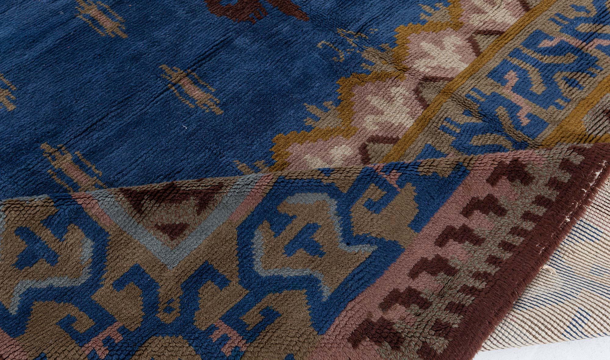 Scandinave Tapis suédois vintage à poils Doris Leslie Blau en vente