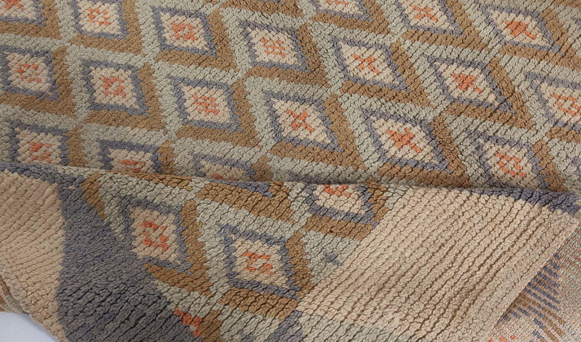 Tessuto a mano Tappeto Doris Leslie Blau con vello svedese vintage in vendita
