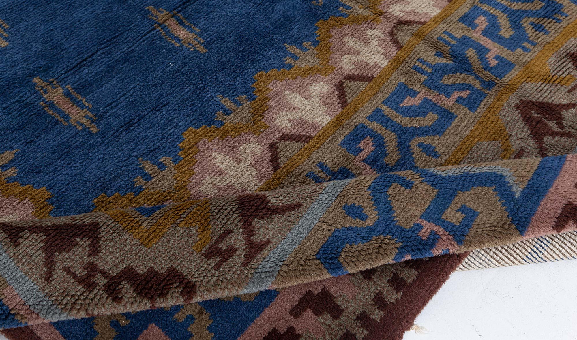 Tissé à la main Tapis suédois vintage à poils Doris Leslie Blau en vente