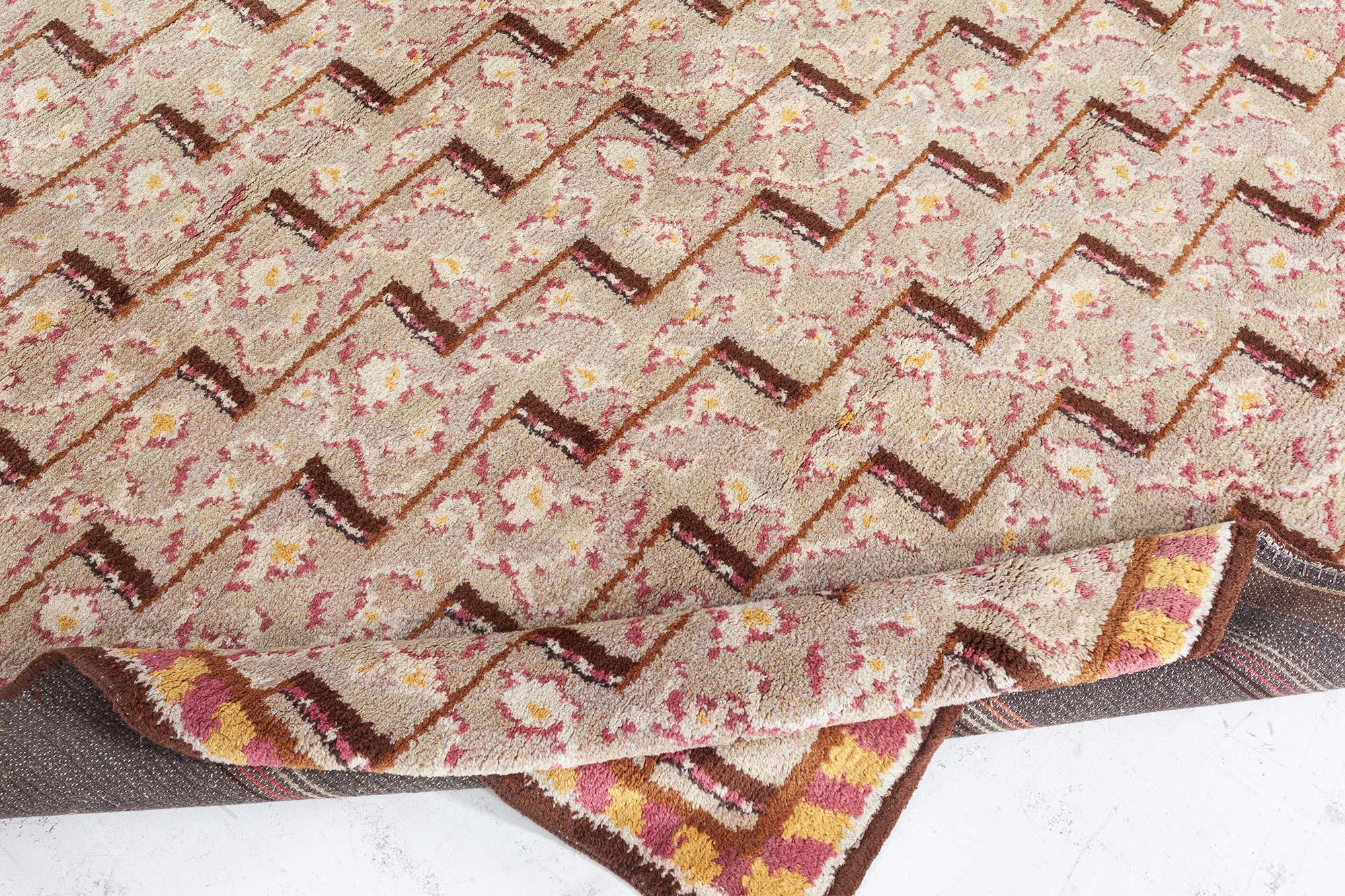 Doris Leslie Blau Vintage Swedish Pile Rug In Good Condition For Sale In New York, NY