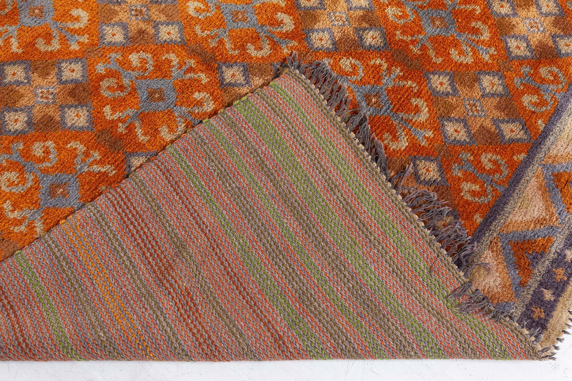 Doris Leslie Blau Vintage Swedish Pile Rug For Sale 1
