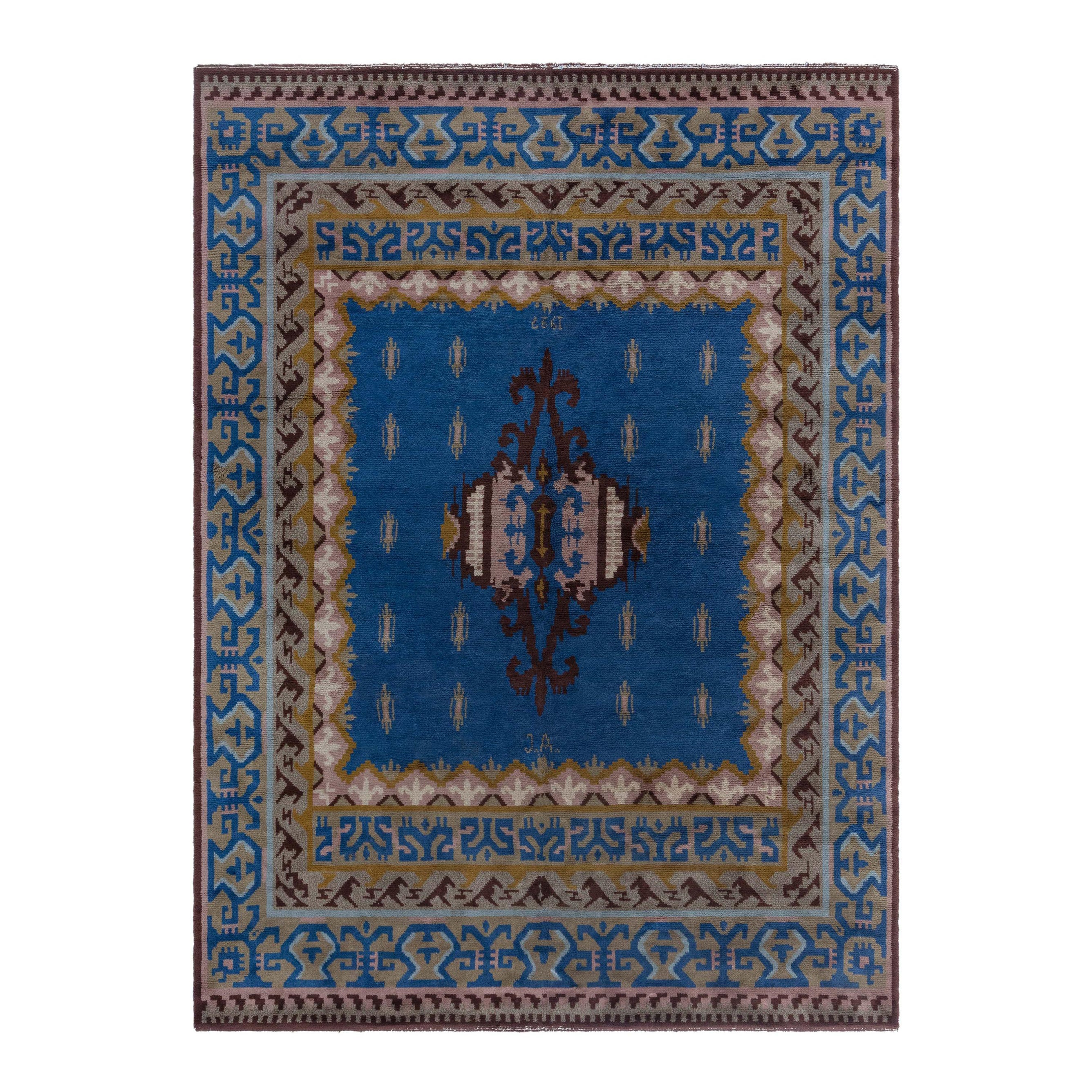 Tapis suédois vintage à poils Doris Leslie Blau