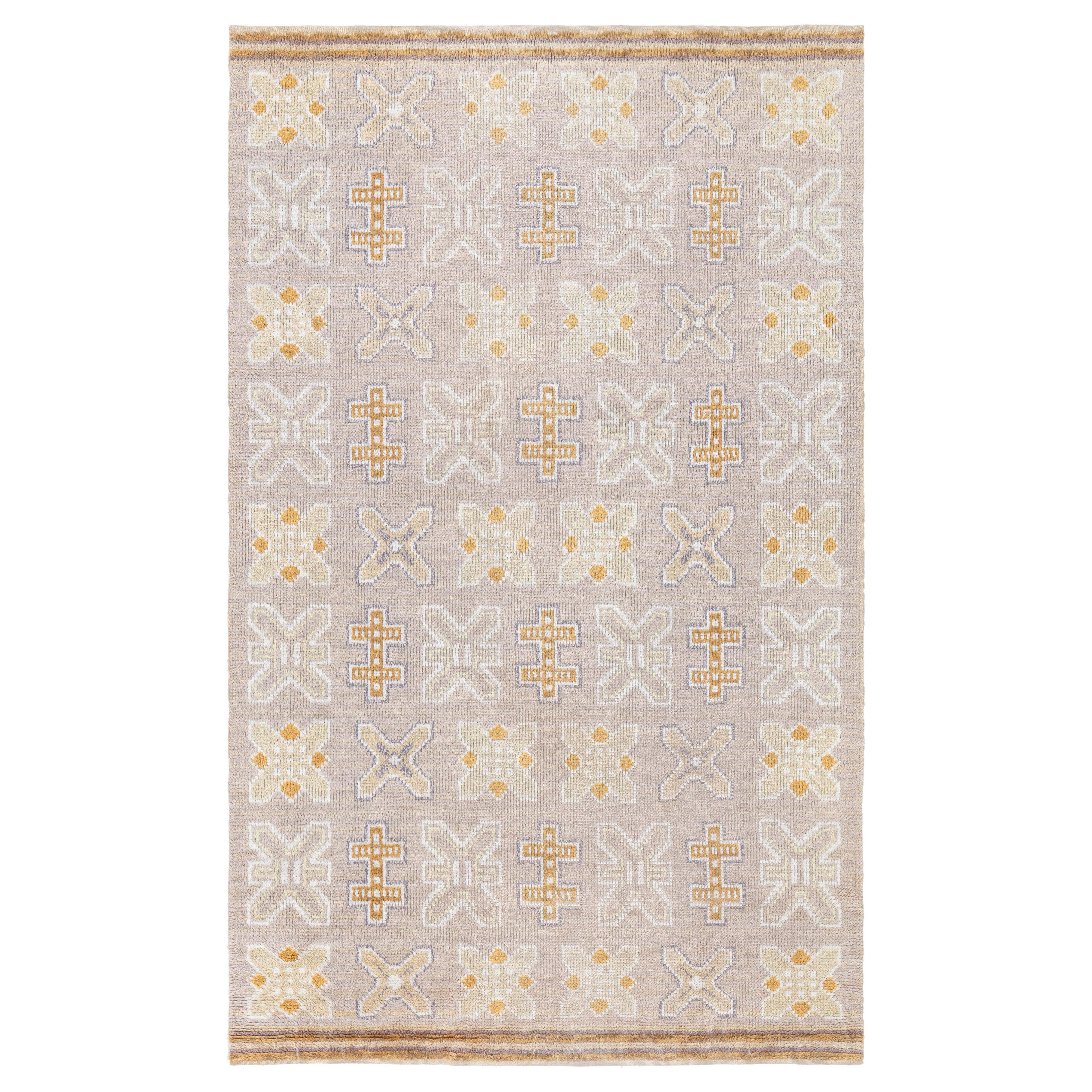 Doris Leslie Blau Vintage Swedish Pile Rug For Sale