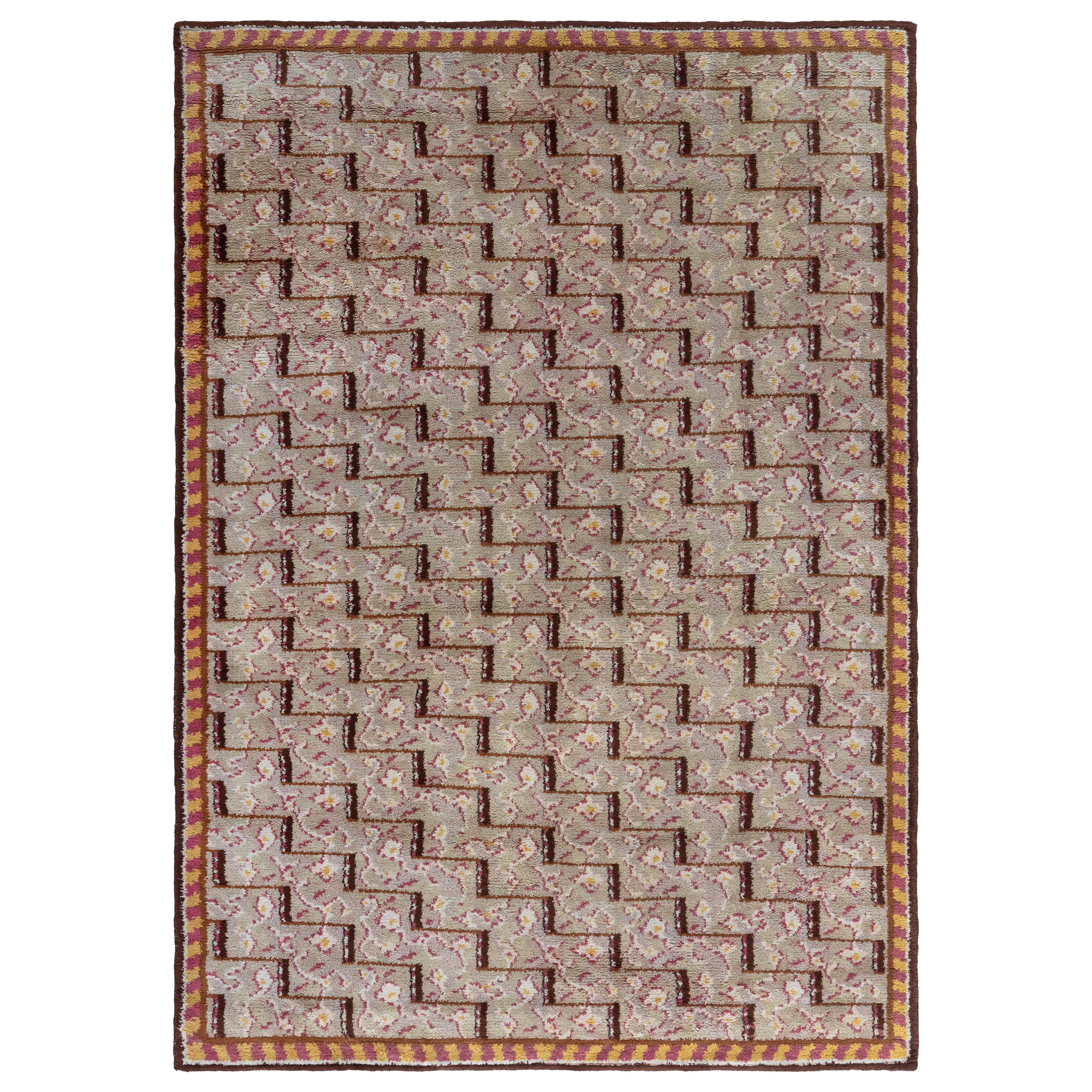 Tappeto Doris Leslie Blau con vello svedese vintage