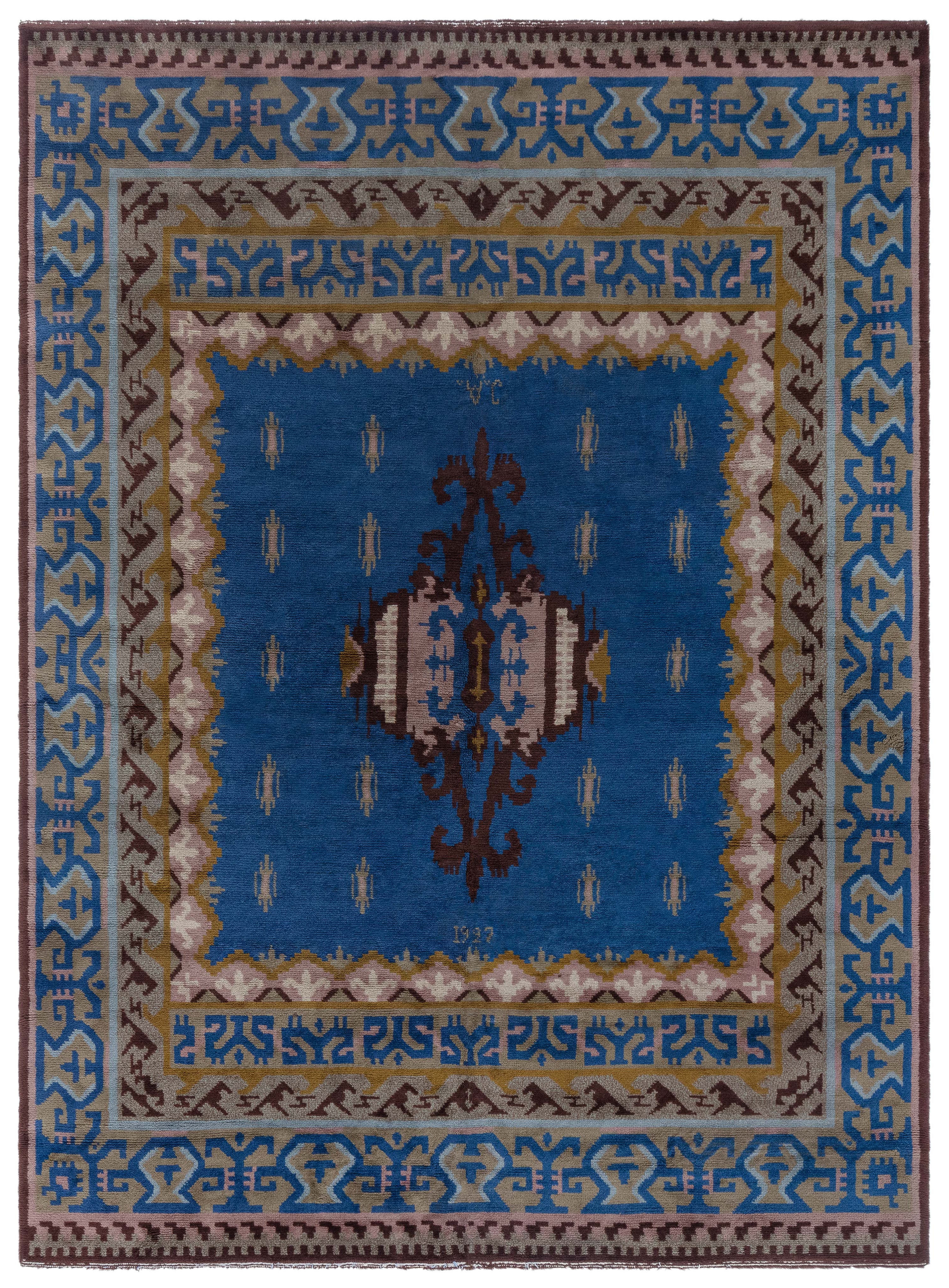 Doris Leslie Blau Vintage Swedish Pile Rug For Sale