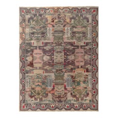 Alfombra Doris Leslie Blau Vintage de pelo sueco en estilo tapiz terroso