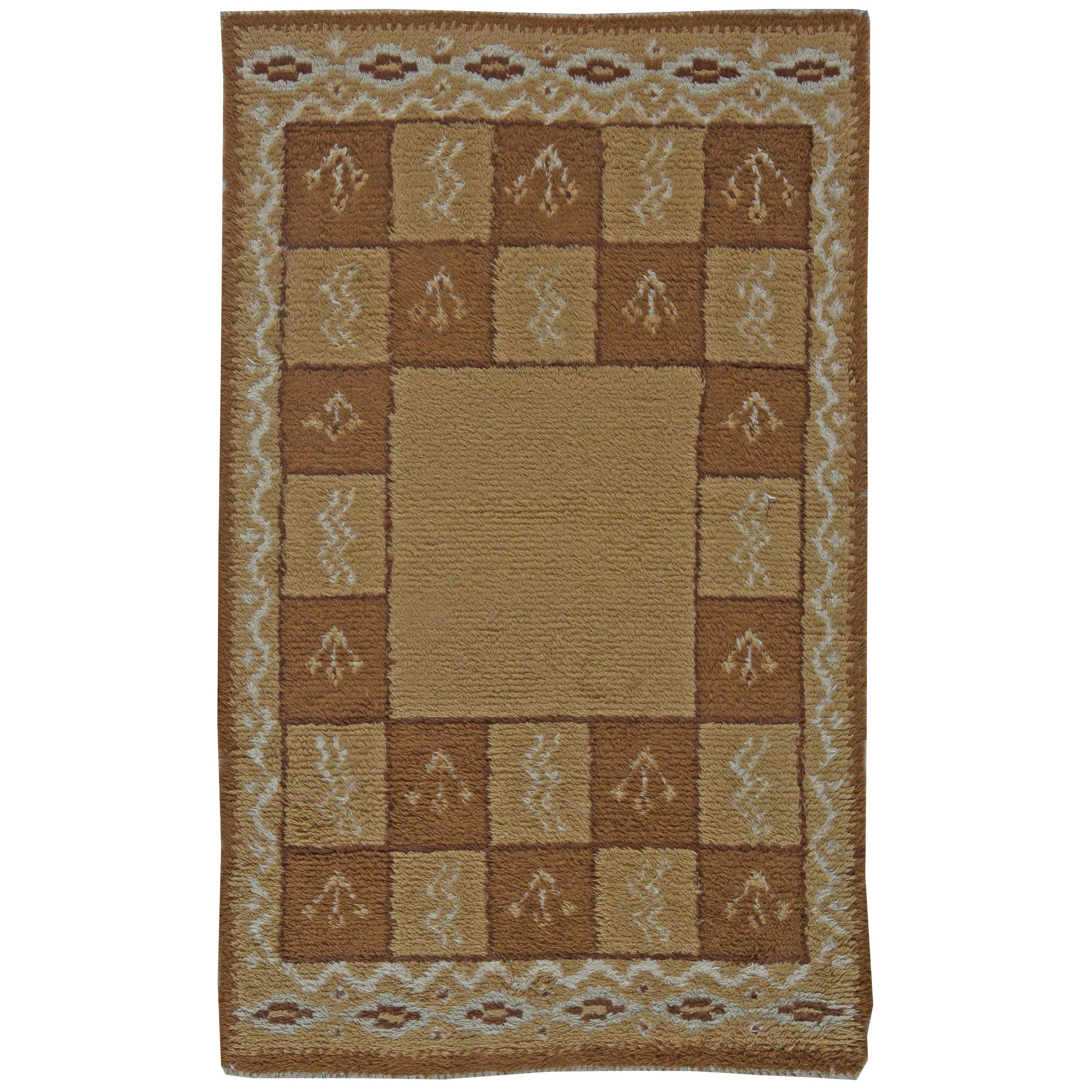 Tappeto Doris Leslie Blau Vintage con design a scacchiera geometrica