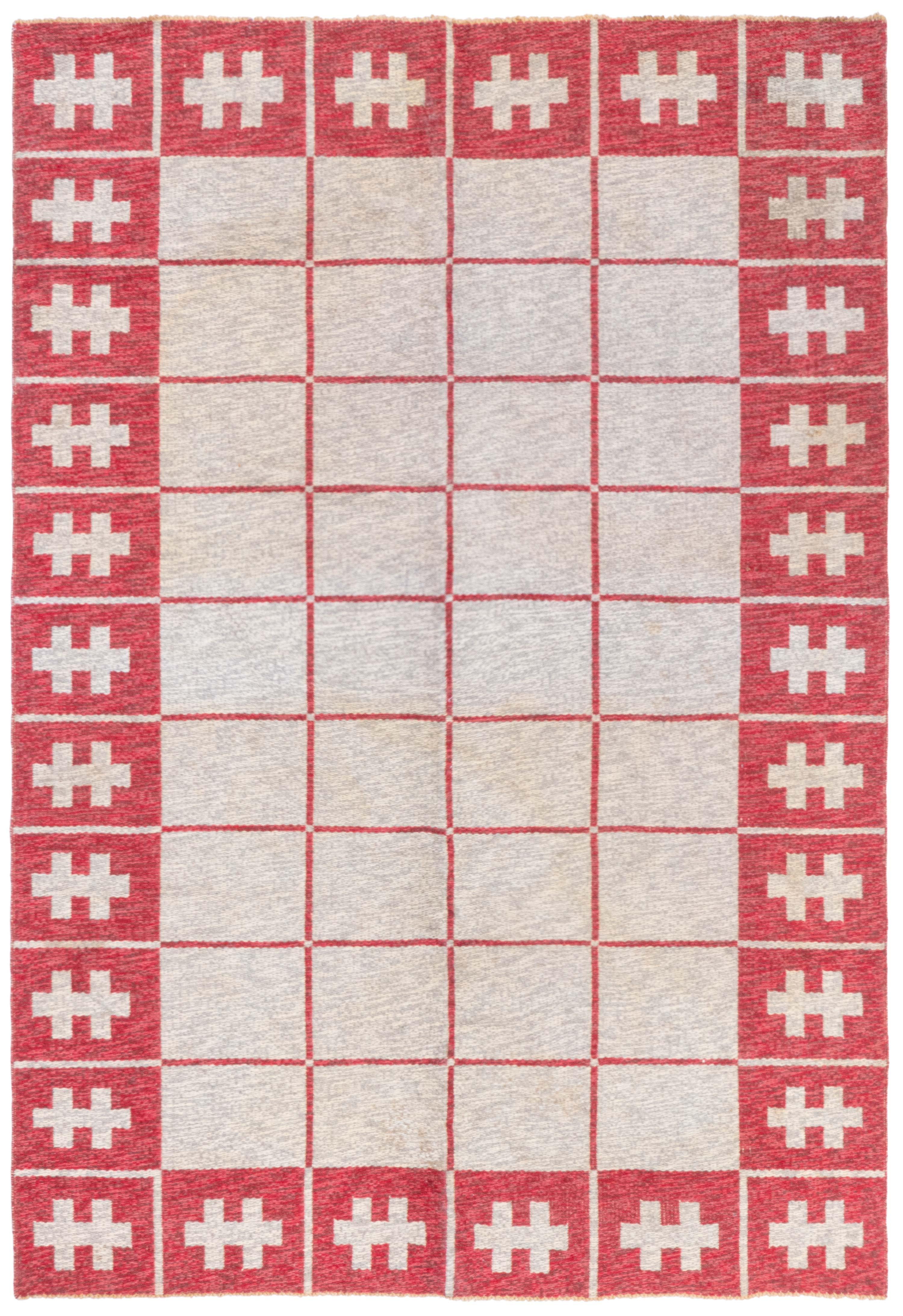 Mid-20th century Swedish flat-weave wool rug
Size: 5'3