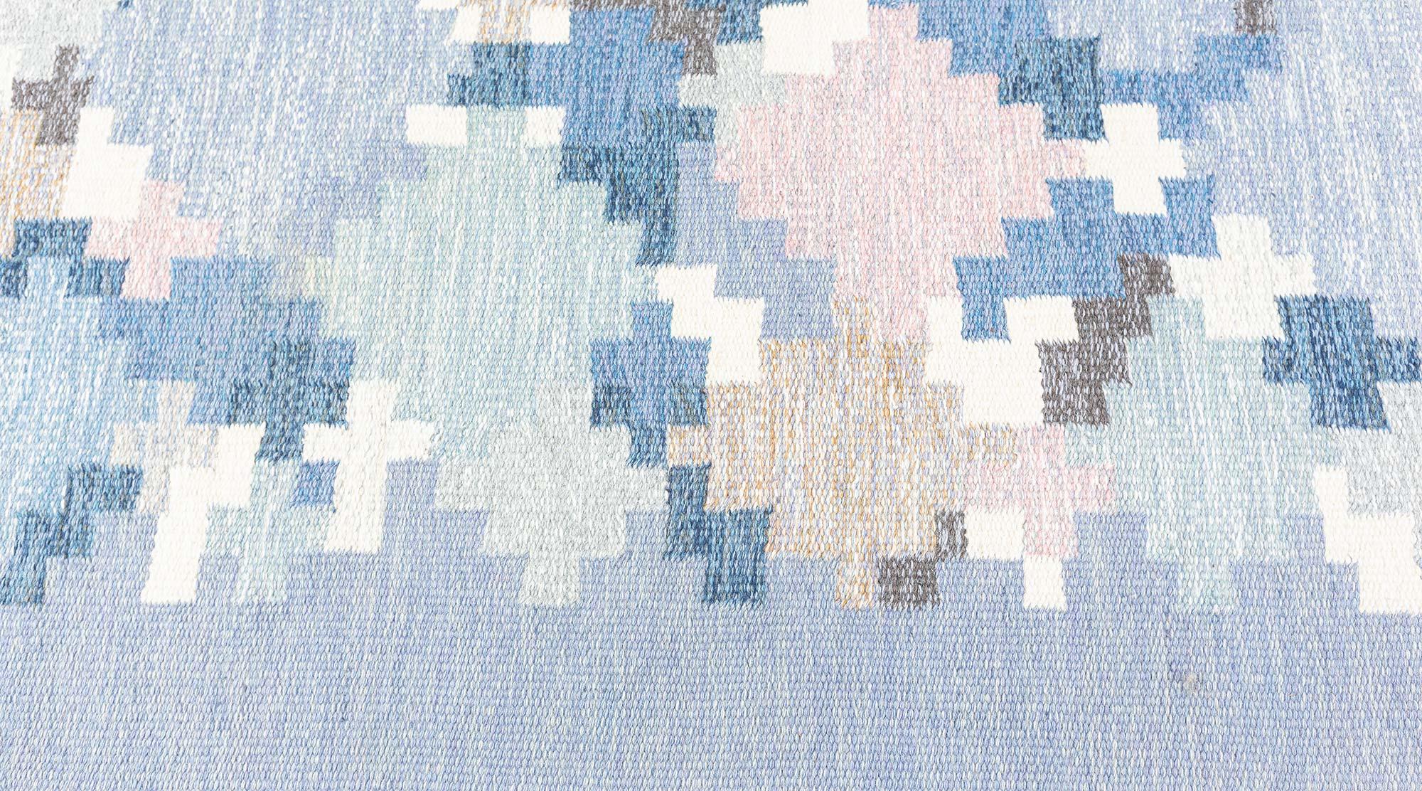 Mid-Century Modern Doris Leslie Blau Vintage Swedish Rolakan Rug by Ingegerd Silow For Sale