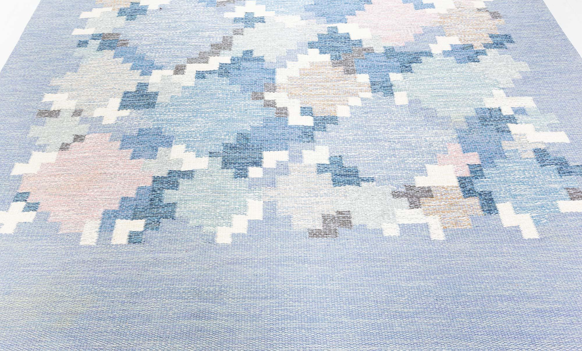 20th Century Doris Leslie Blau Vintage Swedish Rolakan Rug by Ingegerd Silow For Sale