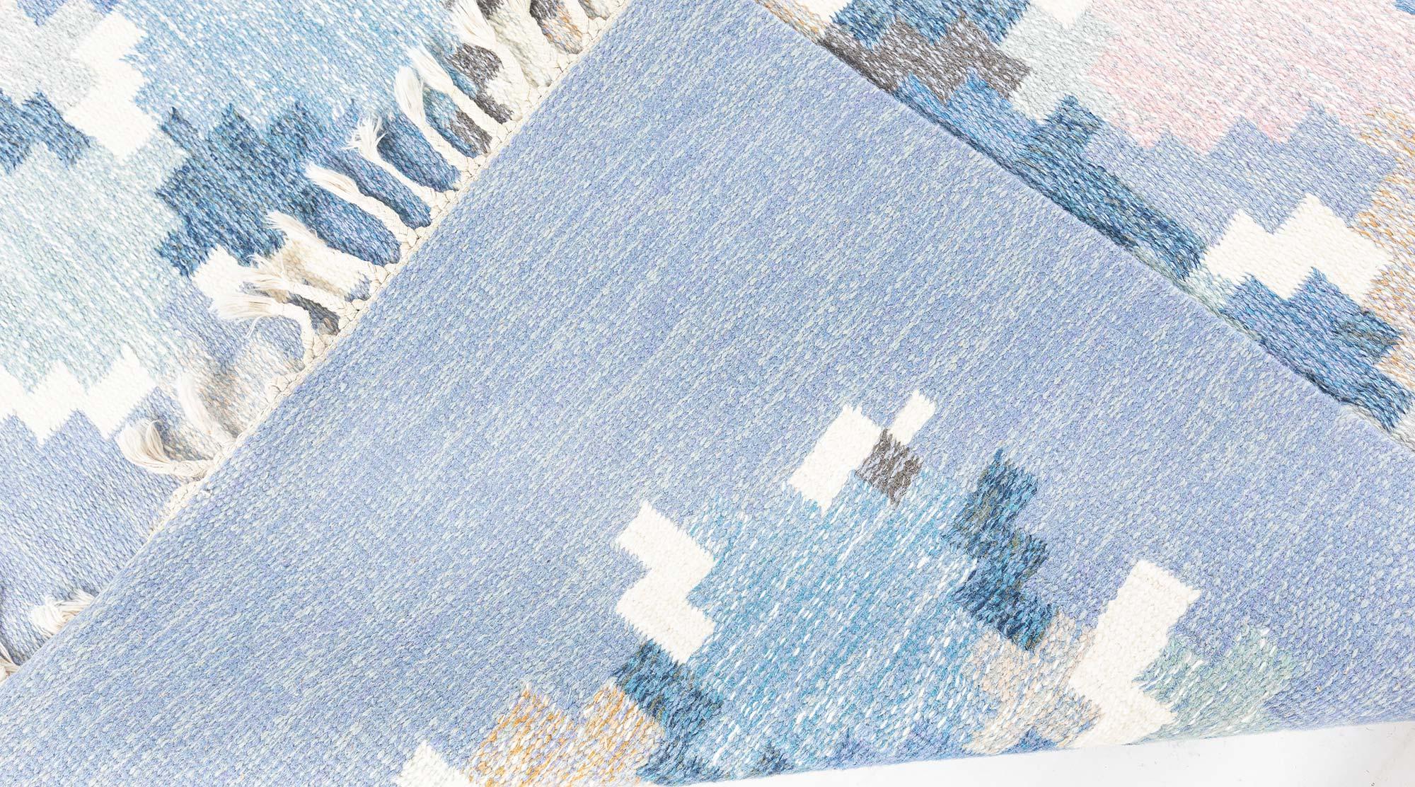 Tappeto Doris Leslie Blau Vintage Swedish Rolakan di Ingegerd Silow in vendita 1