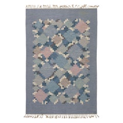 Doris Leslie Blau Vintage Swedish Rolakan Rug by Ingegerd Silow