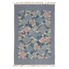 Doris Leslie Blau Vintage Swedish Rolakan Rug by Ingegerd Silow