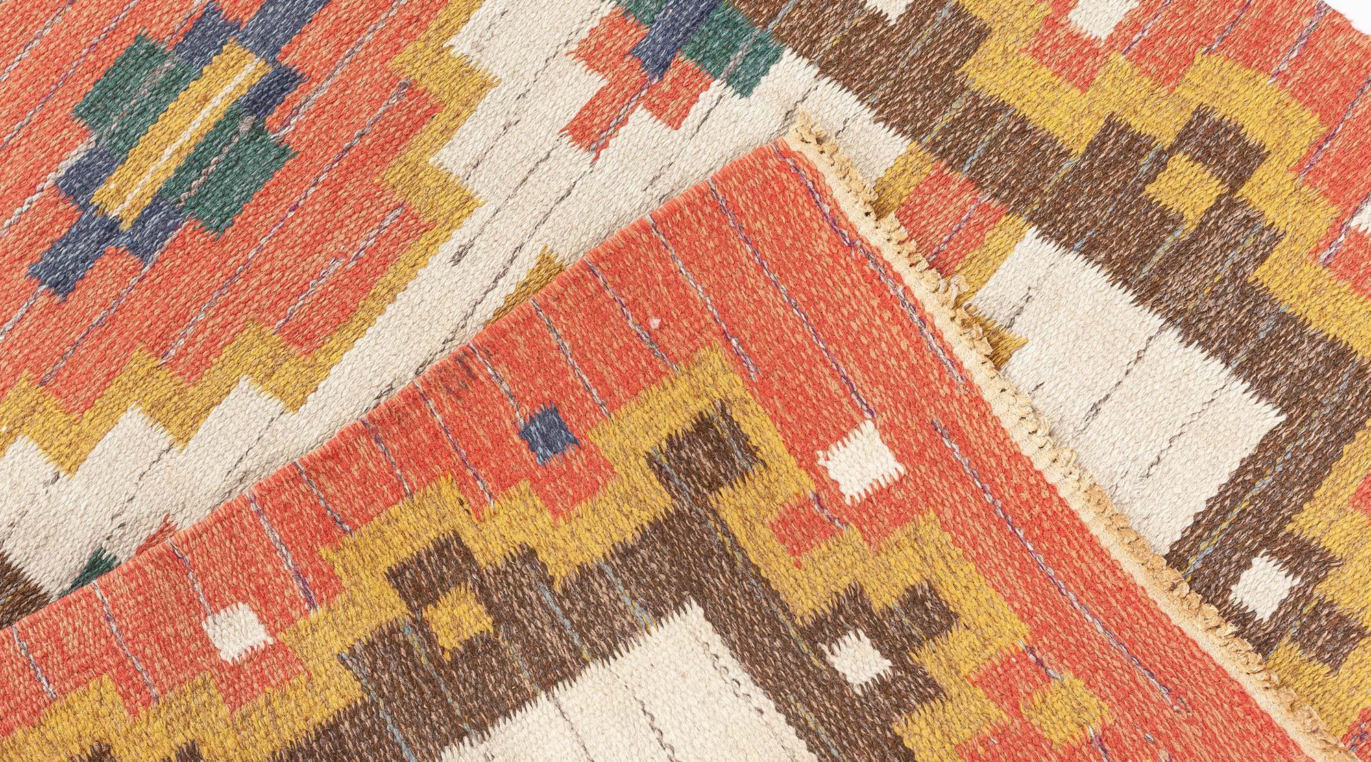 20th Century Doris Leslie Blau Vintage Swedish Rolakan Runner by 'GK' For Sale