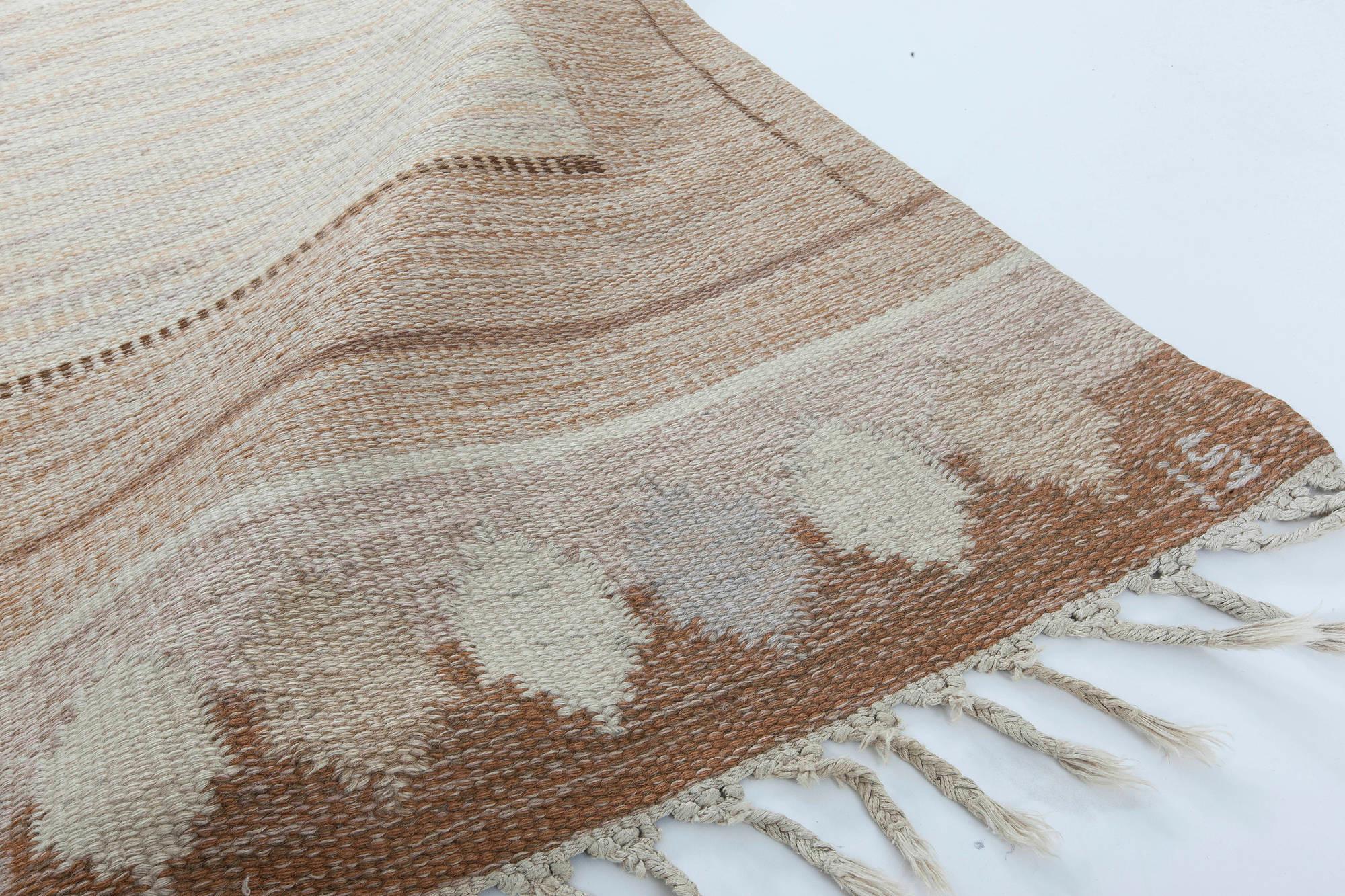 20th Century Doris Leslie Blau Vintage Swedish Rug by Ingegerd Silow 'IS' For Sale