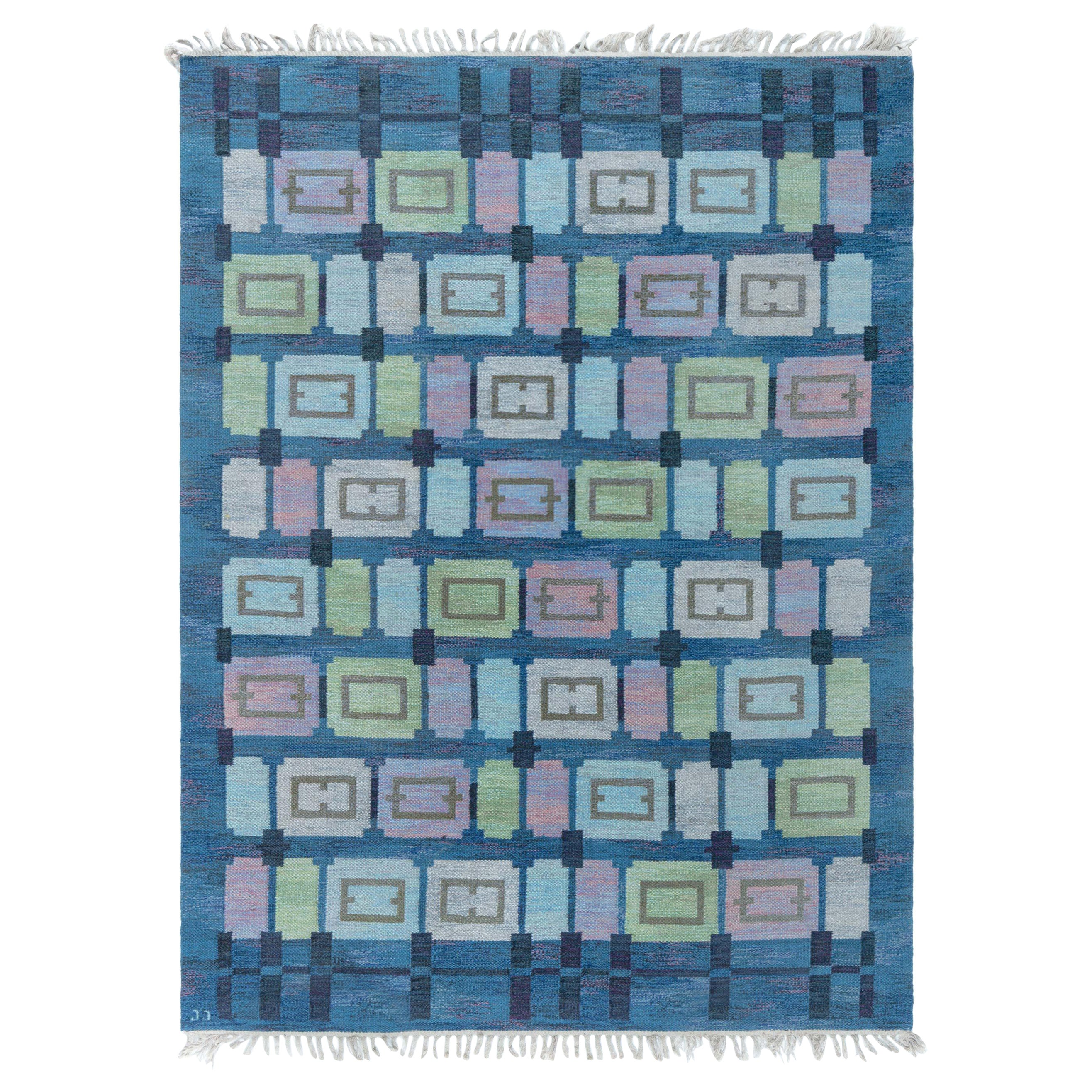 Alfombra sueca vintage Doris Leslie Blau de Judith Johansson Spice Hall