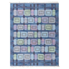 Tappeto svedese vintage Doris Leslie Blau di Judith Johansson Spise Hall