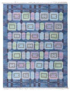 Doris Leslie Blau Vintage Swedish Rug by Judith Johansson Spise Hall