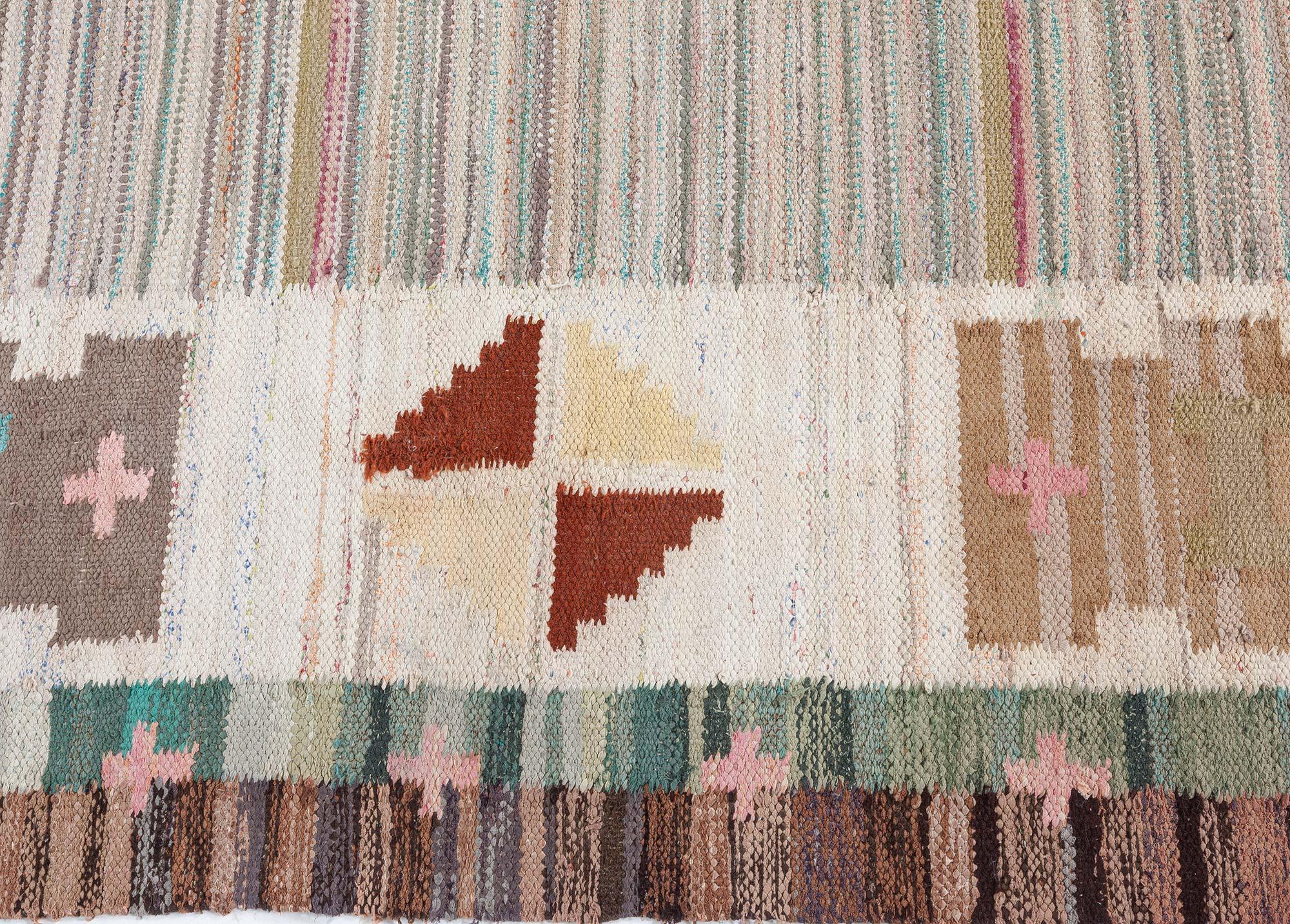 Mid-Century moderno Tappeto vintage svedese Doris Leslie Blau in vendita