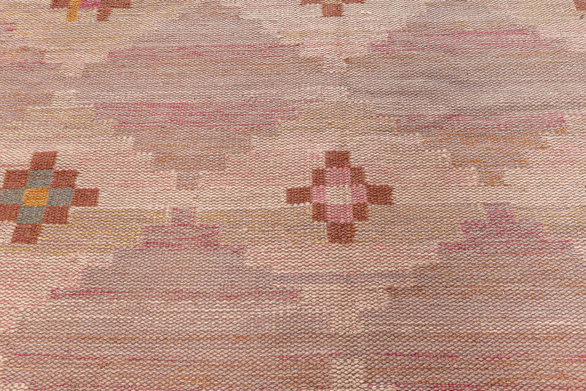 Tessuto a mano Tappeto vintage svedese Doris Leslie Blau in vendita