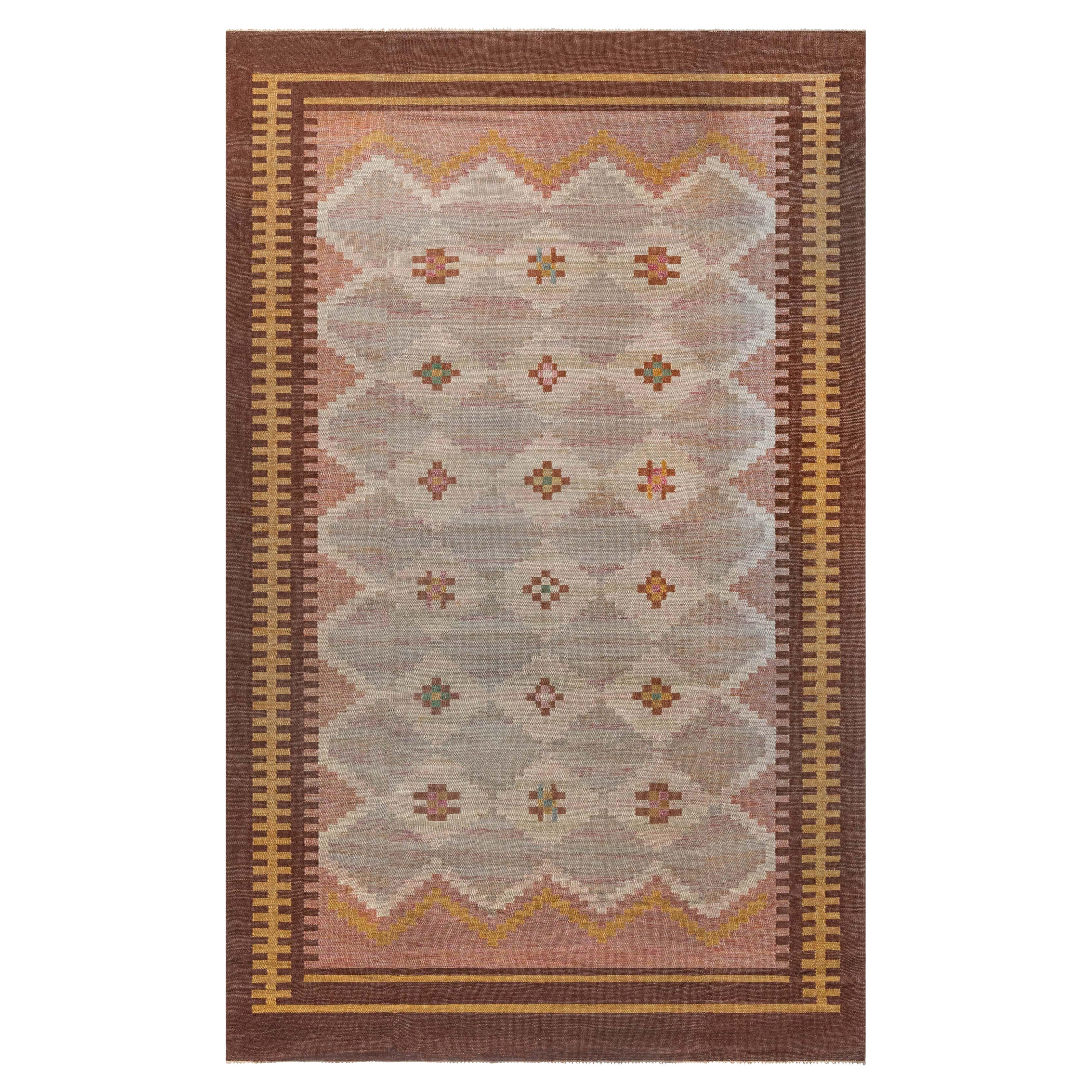 Tappeto vintage svedese Doris Leslie Blau