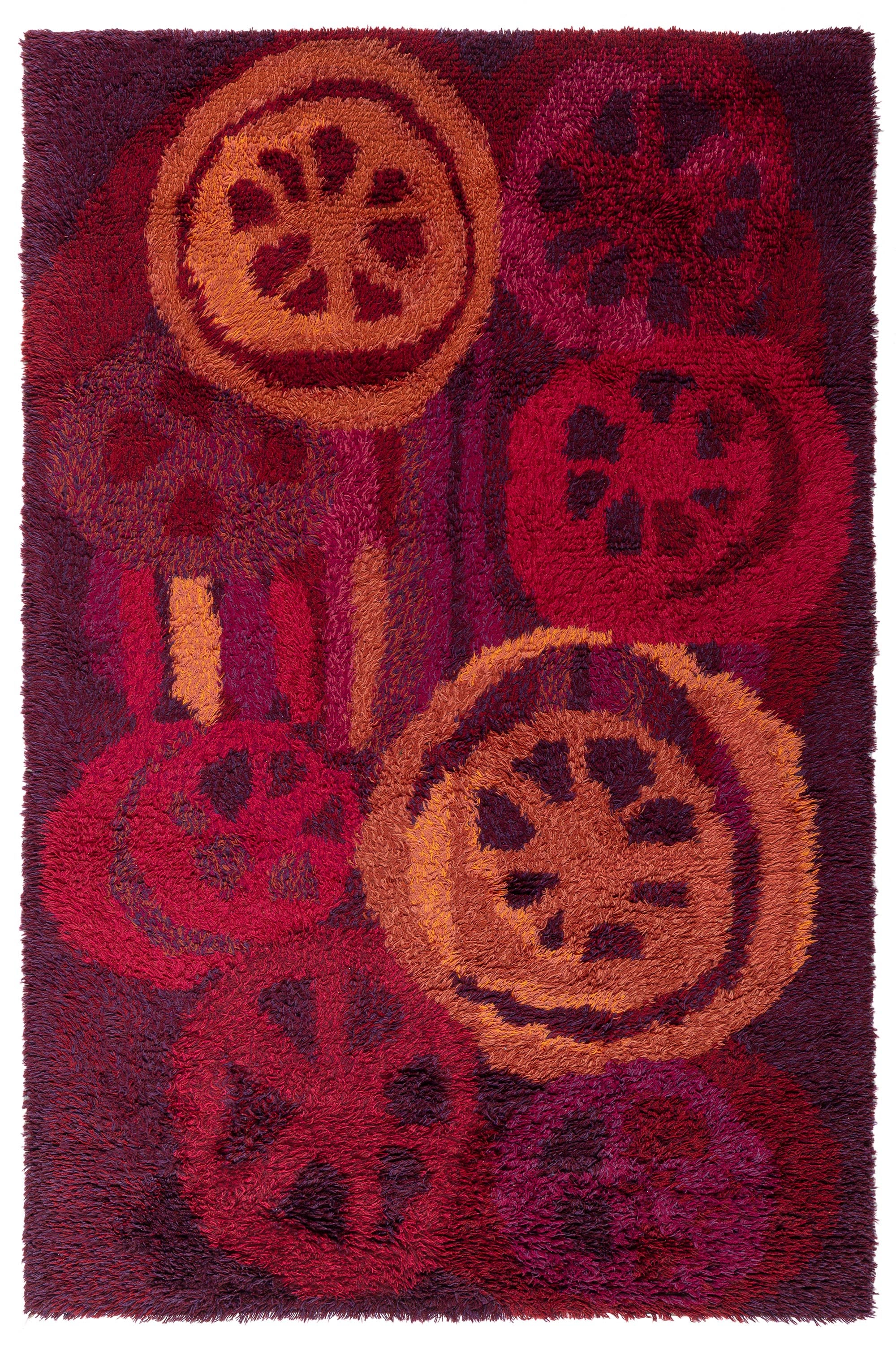 Doris Leslie Blau Vintage Swedish Rya Rug For Sale
