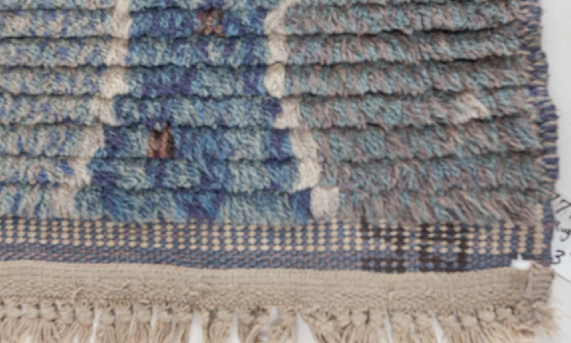 Mid-Century Modern Tapis Rya suédois vintage Doris Leslie Blau en vente