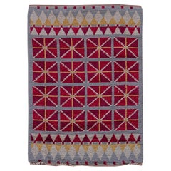 Doris Leslie Blau Vintage Swedish Slate Gray Hand-Knotted Carpet - Pile