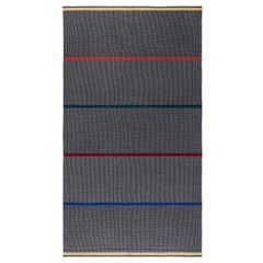 Doris Leslie Blau Vintage Swedish Striped Gray Rug by Lagerhem Ullberg