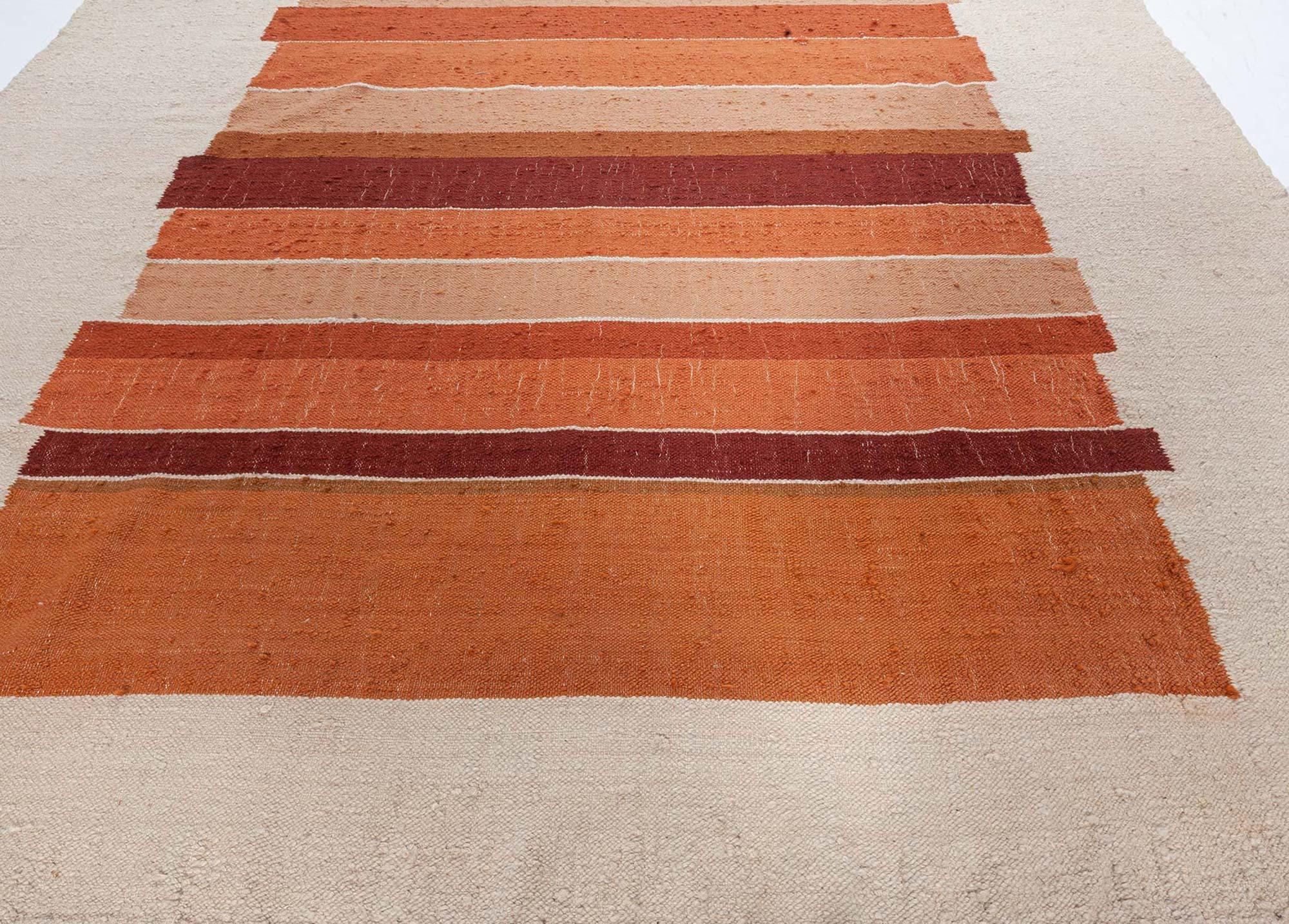 Alfombra sueca vintage de tejido plano, Doris Leslie Blau Sueco en venta