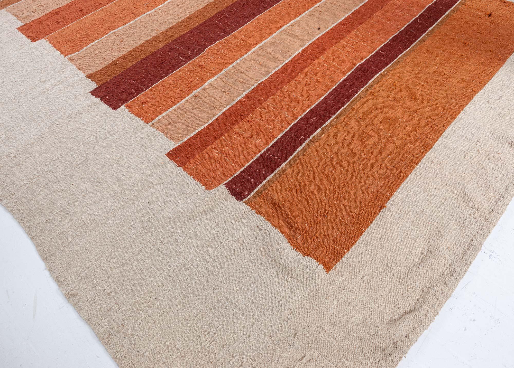 Alfombra sueca vintage de tejido plano, Doris Leslie Blau Tejido a mano en venta