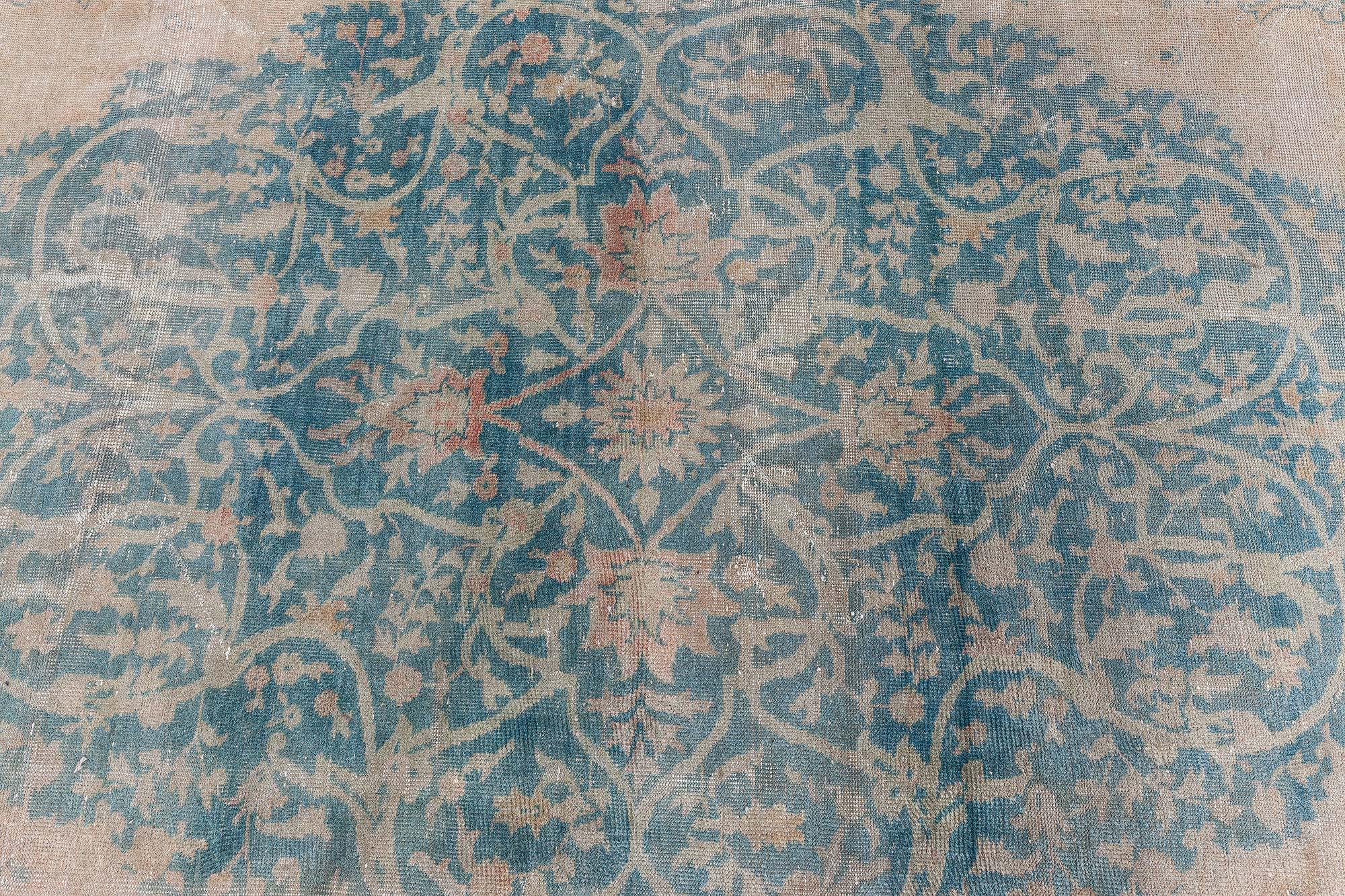 Doris Leslie Blau Alfombra turca vintage de lana anudada a mano Borlou en venta 3