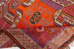 Doris Leslie Blauer türkischer Vintage-Kelim-Teppich