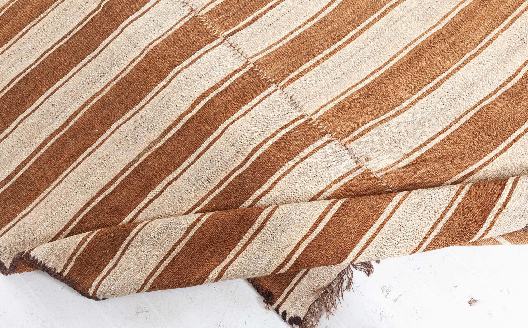 Doris Leslie Blauer türkischer Vintage-Kelim-Teppich (Sonstiges) im Angebot