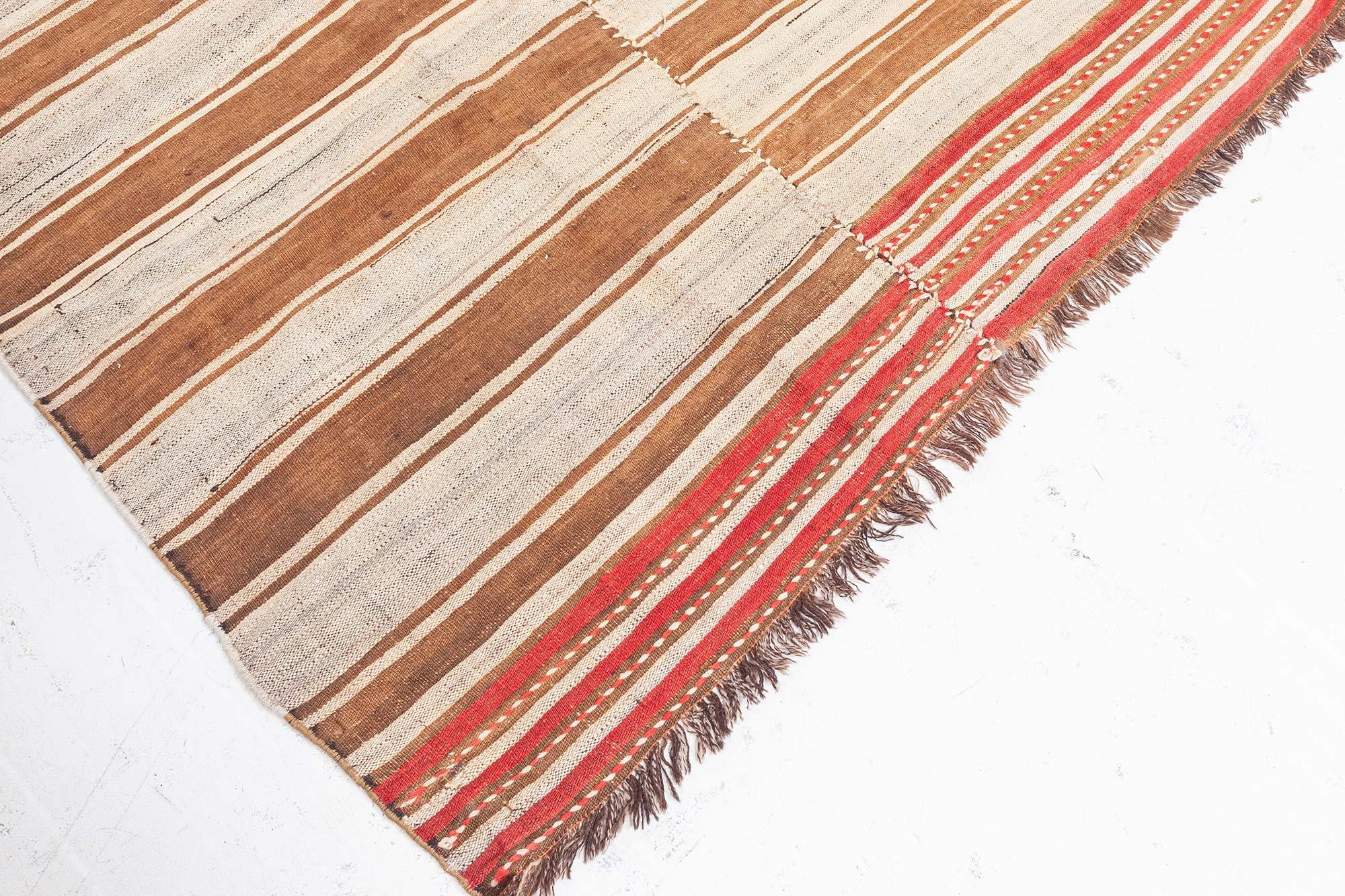 Doris Leslie Blauer türkischer Vintage-Kelim-Teppich (Sonstiges) im Angebot