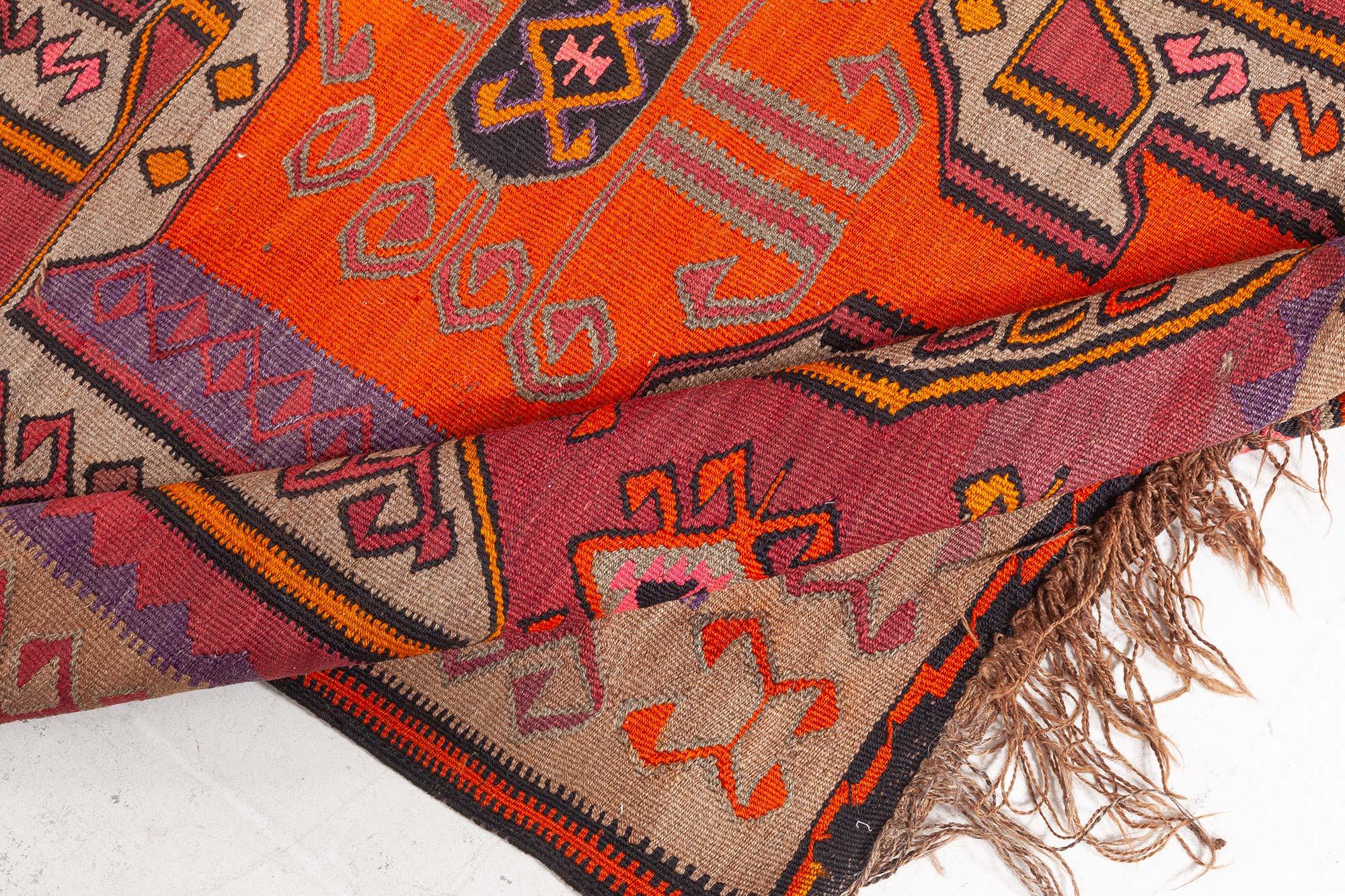 Tapis Kilim turc vintage Doris Leslie Blau en vente 1
