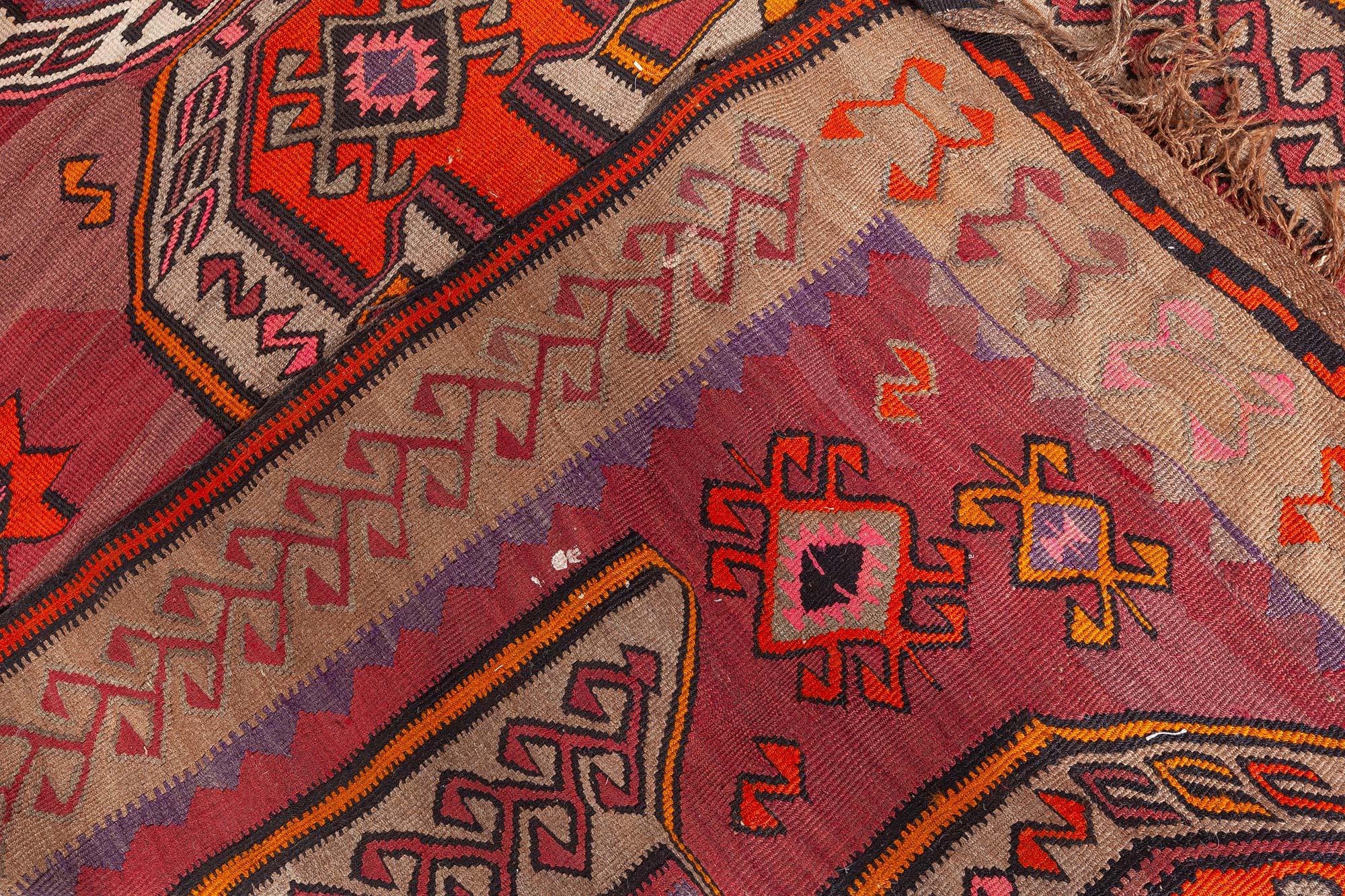 Tapis Kilim turc vintage Doris Leslie Blau en vente 2