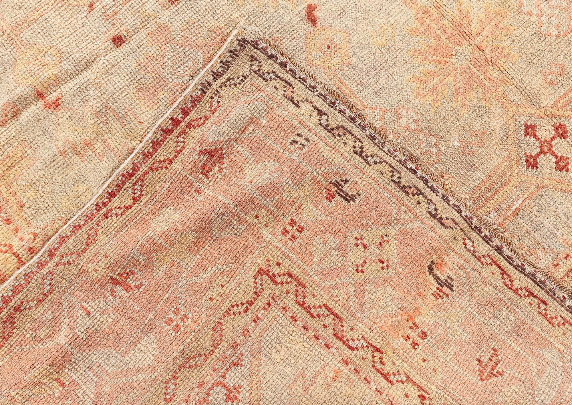 Doris Leslie Blau Antique Turkish Oushak Rug For Sale 6
