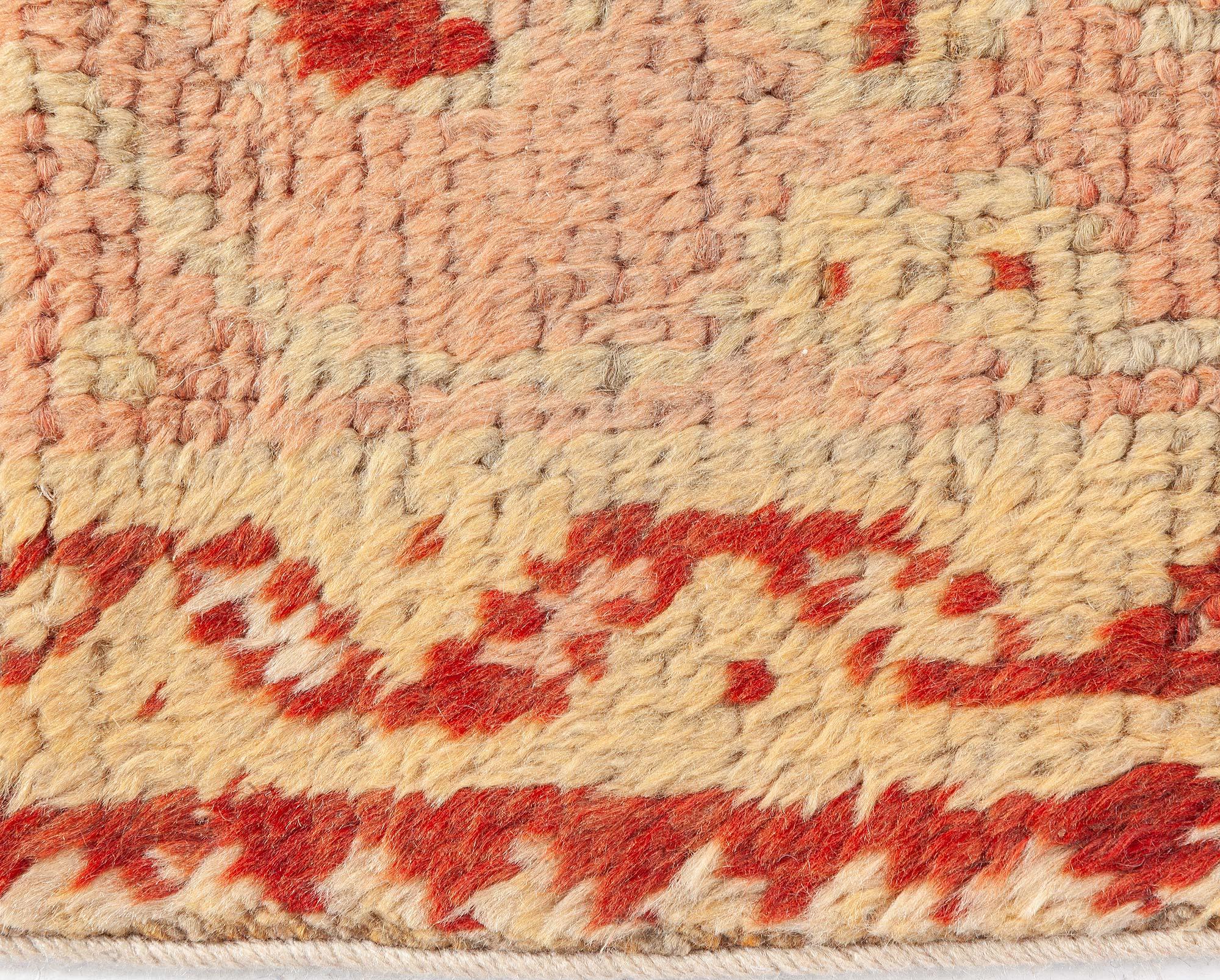 20th Century Doris Leslie Blau Antique Turkish Oushak Rug For Sale