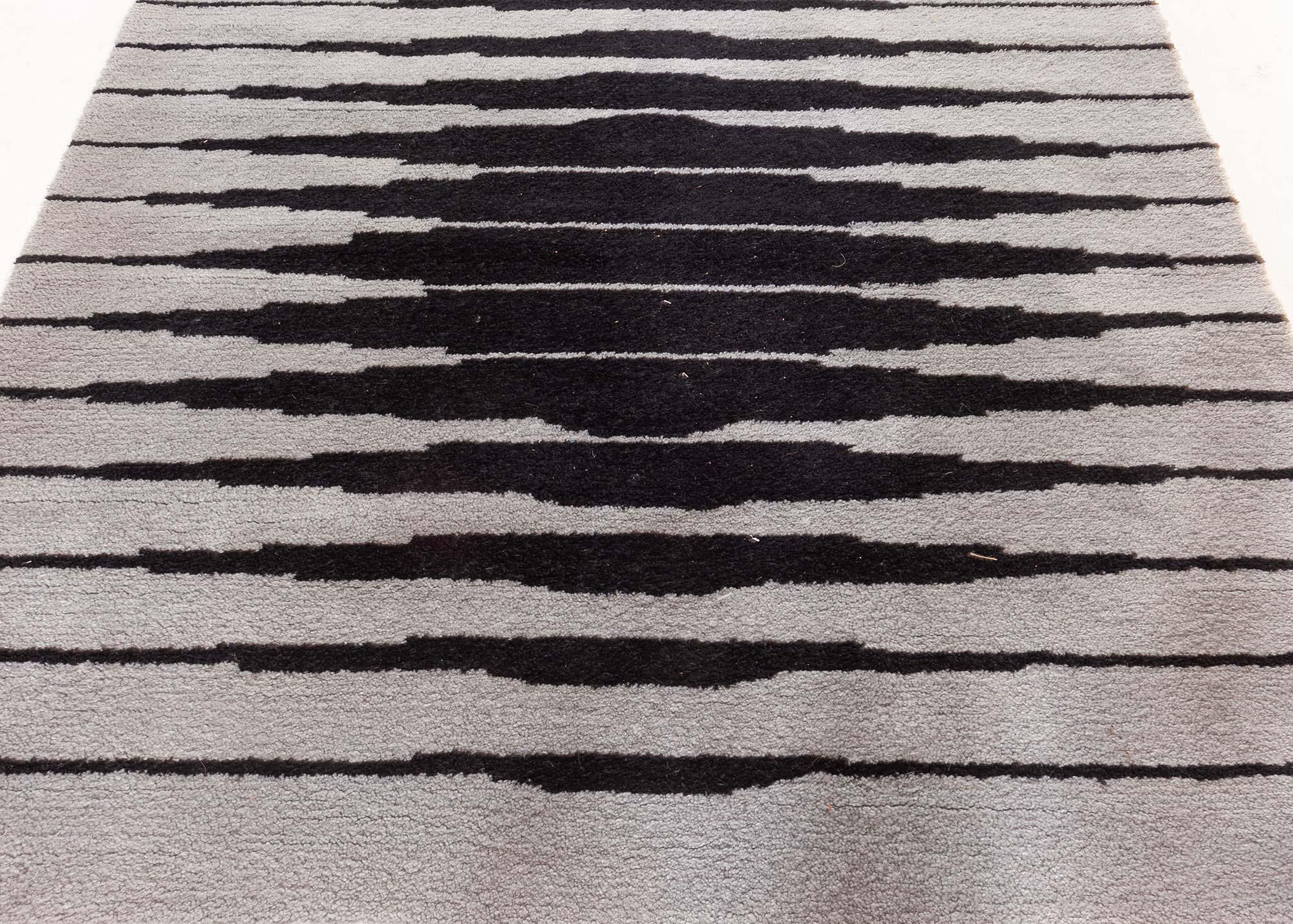 Art Deco Doris Leslie Blau Vintage Vasarely Rug by Victor Vasarely Capella-4 For Sale
