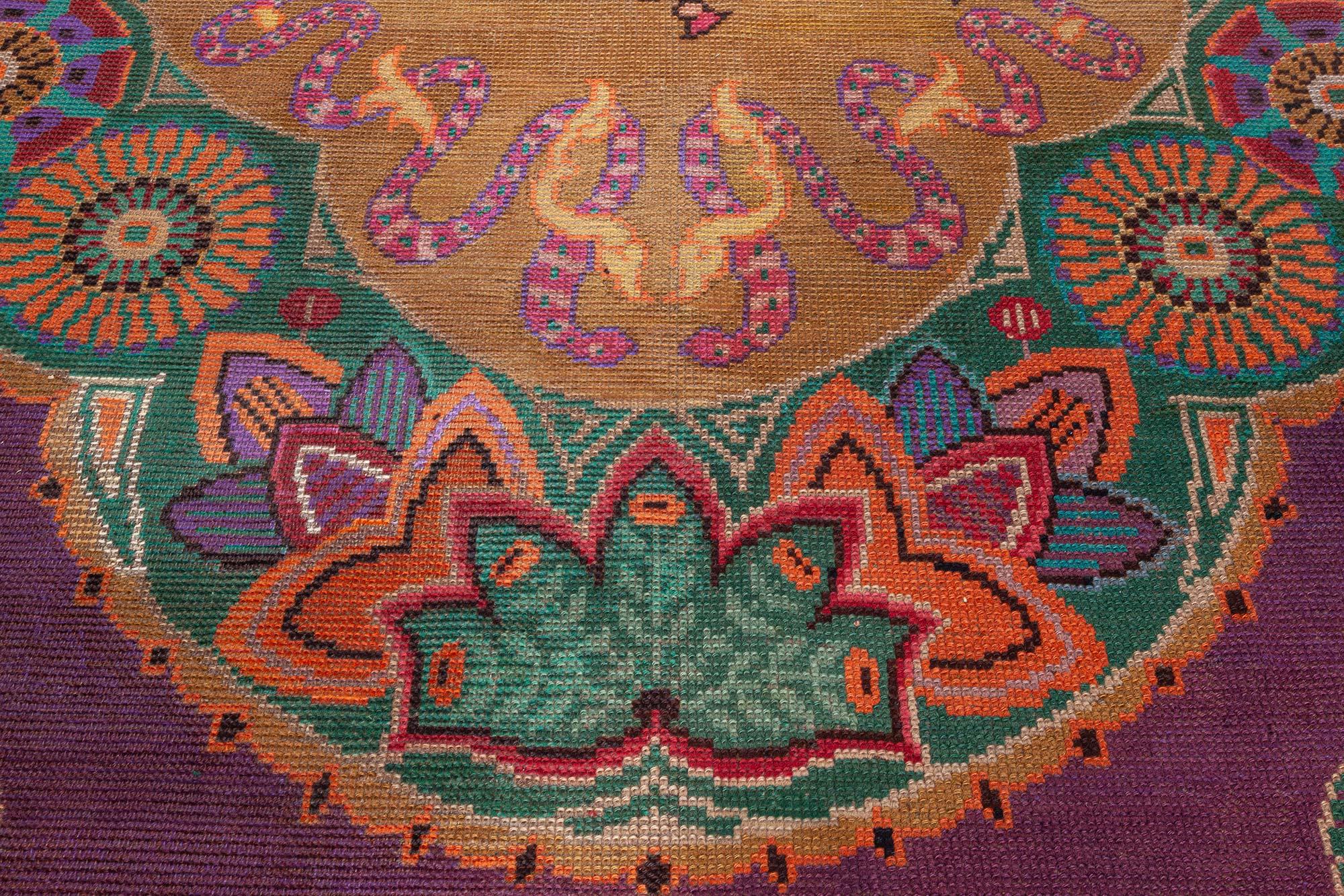Doris Leslie Blau Vintage Wiener Jugendstil-Teppich (Österreichisch) im Angebot