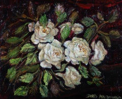 Doris MacDonald - 20th Century Oil, White Roses