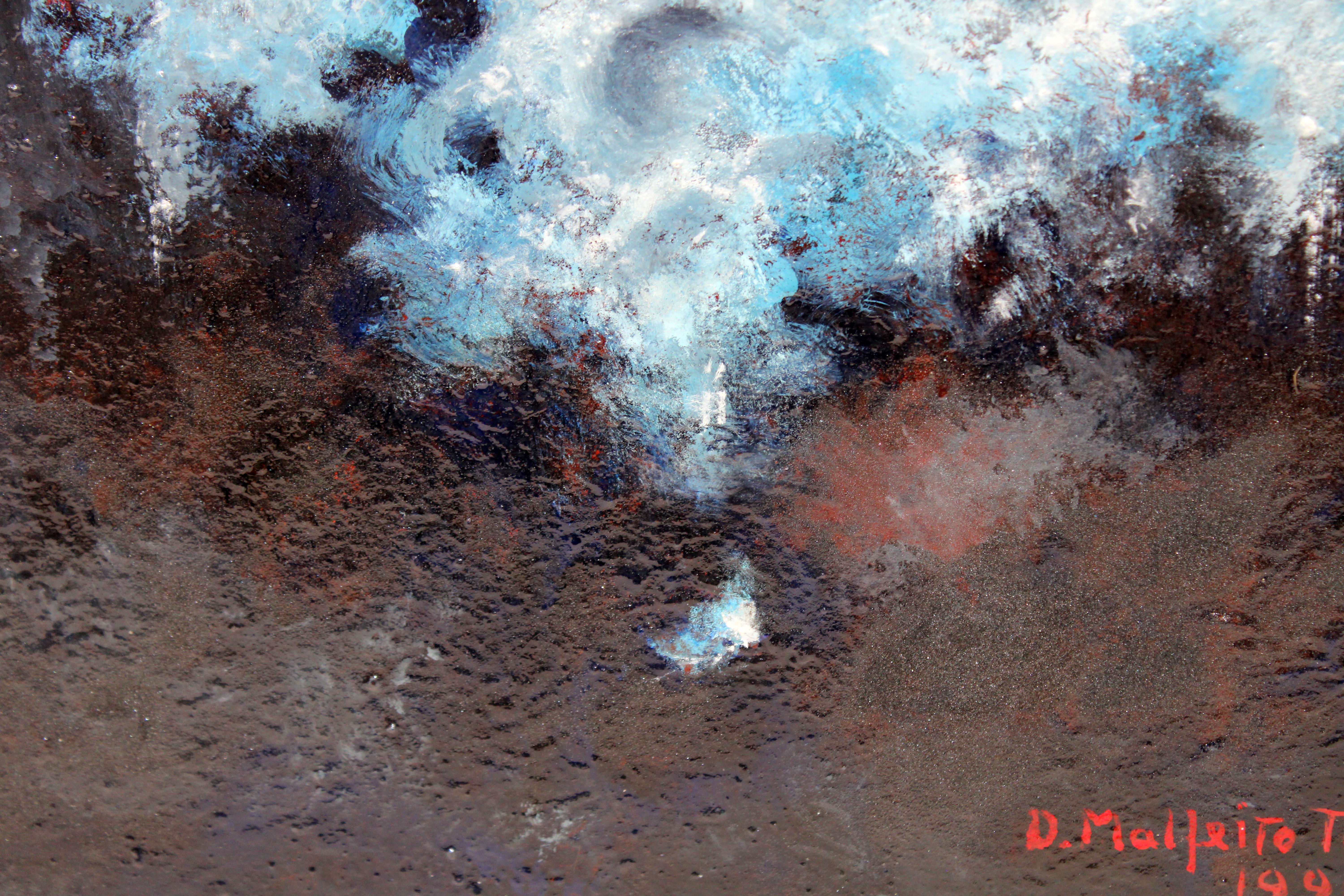 Galaxia en movimiento - Óleo sobre tela im Angebot 1